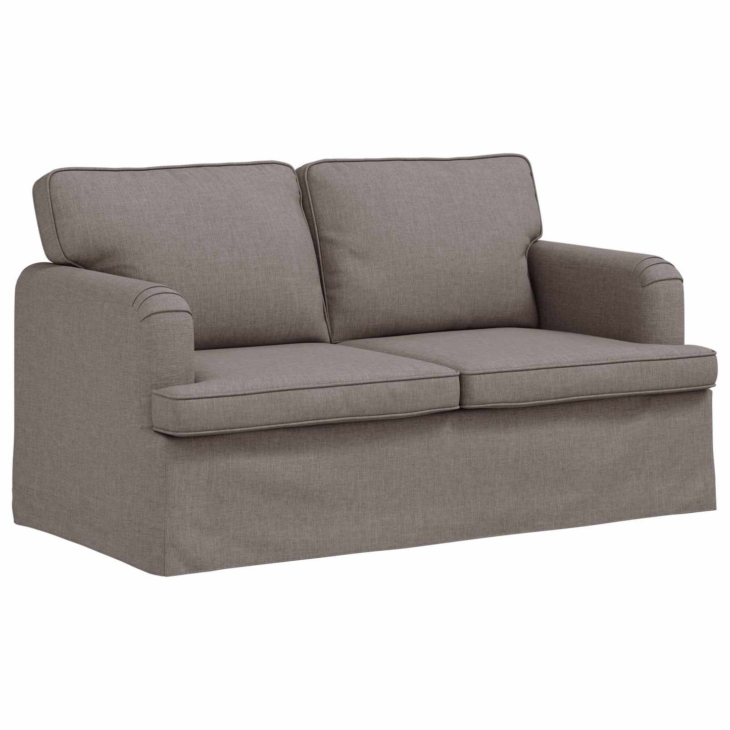 vidaXL Σετ Καναπέ 2 pcs Taupe 144 x 80 x 85 εκ ύφασμα