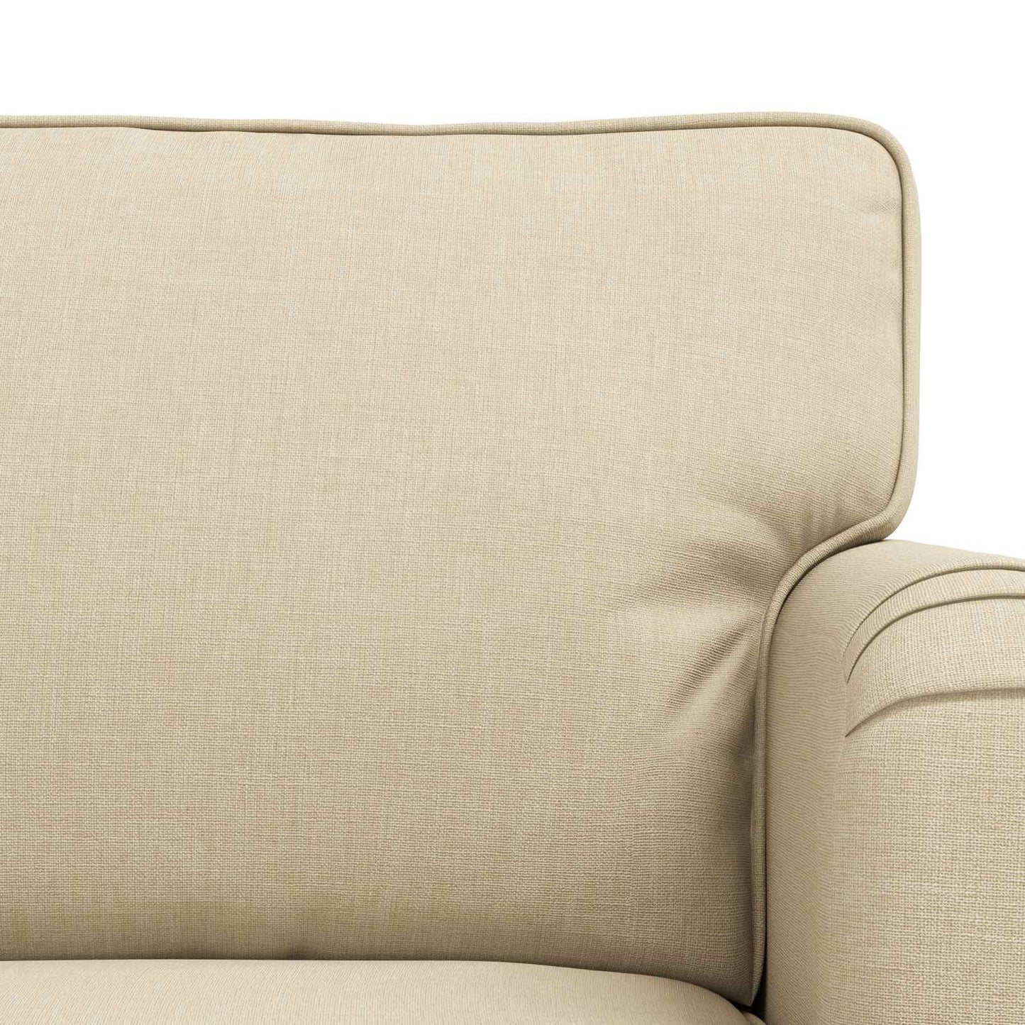 vidaXL Σετ Καναπέ 2 pcs Κρεμ 144 x 80 x 85 εκ ύφασμα
