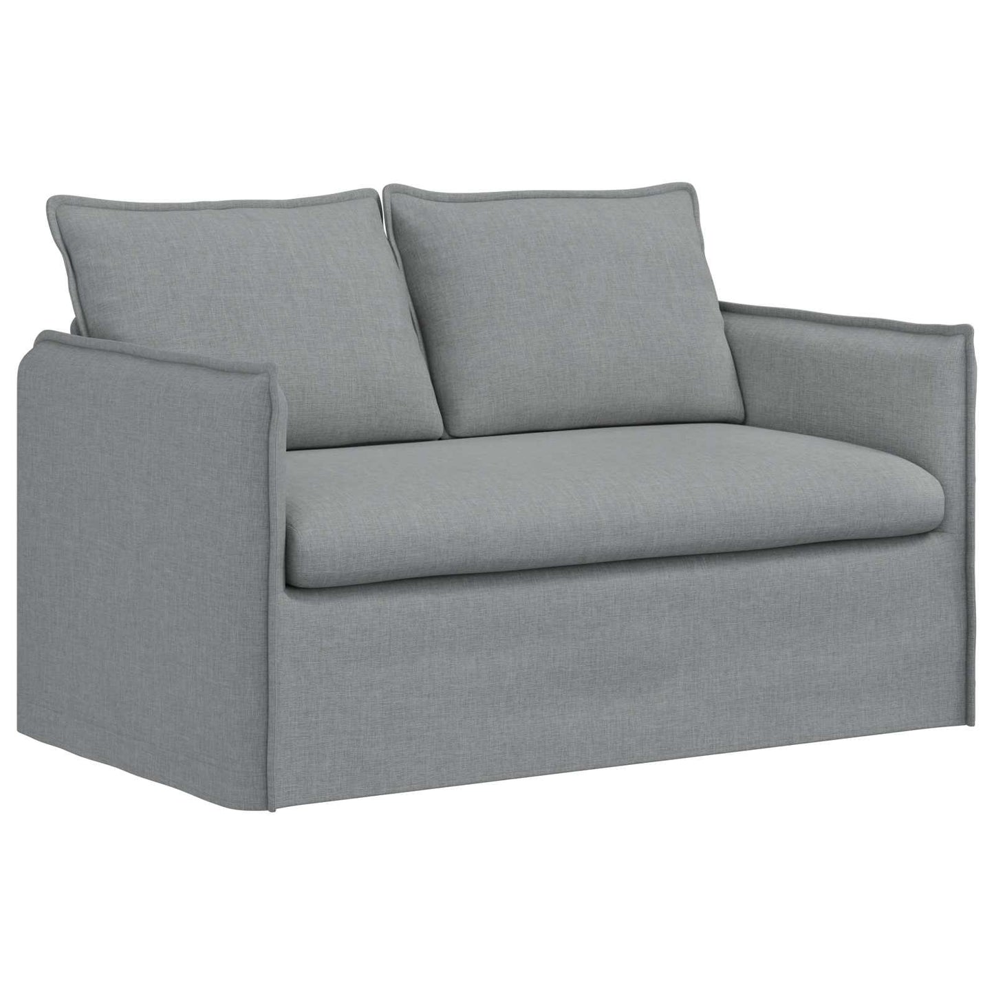 vidaXL Σετ Καναπέ 2 pcs Ανοιχτό γκρι 136 x 82 x 85 εκ Ύφασμα