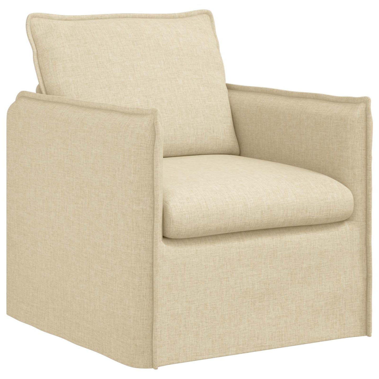 vidaXL Σετ Καναπέ 2 pcs Κρεμ 136 x 82 x 85 εκ Ύφασμα