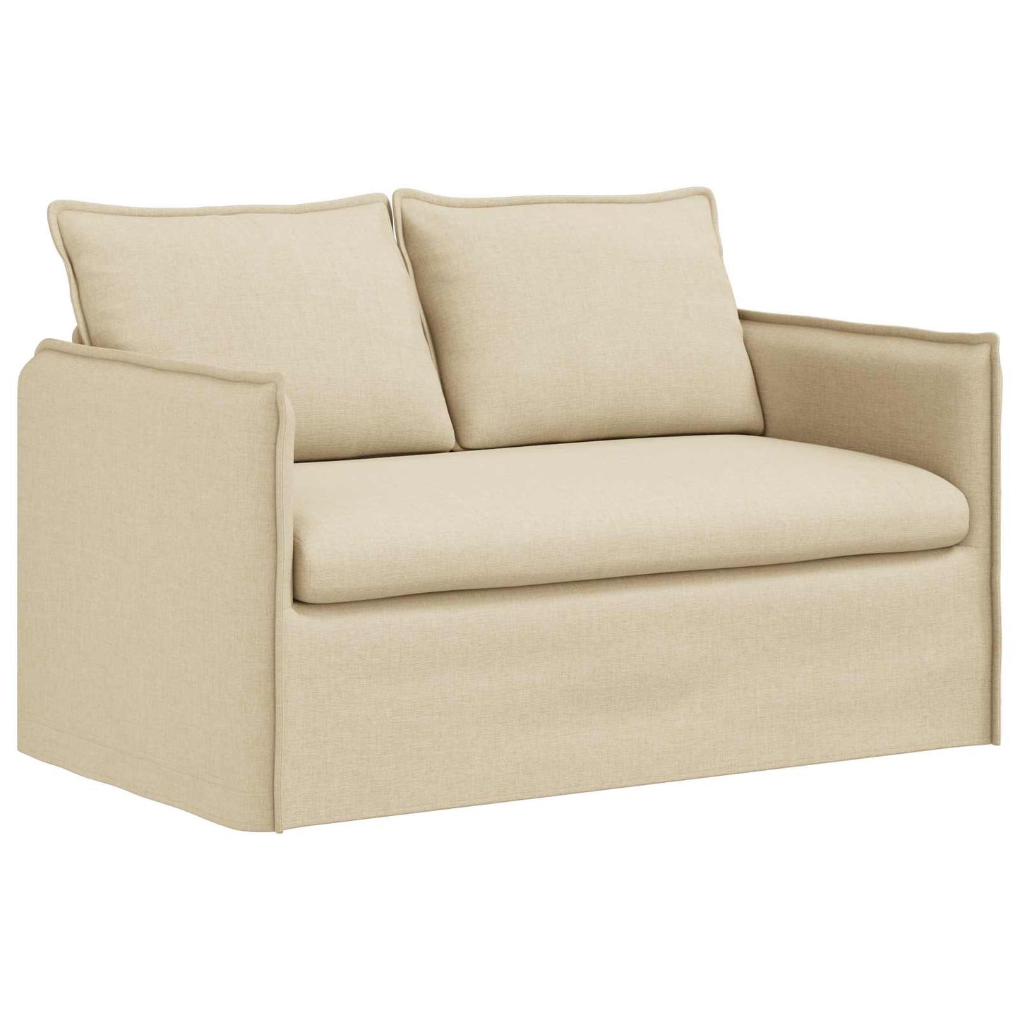 vidaXL Σετ Καναπέ 2 pcs Κρεμ 136 x 82 x 85 εκ Ύφασμα