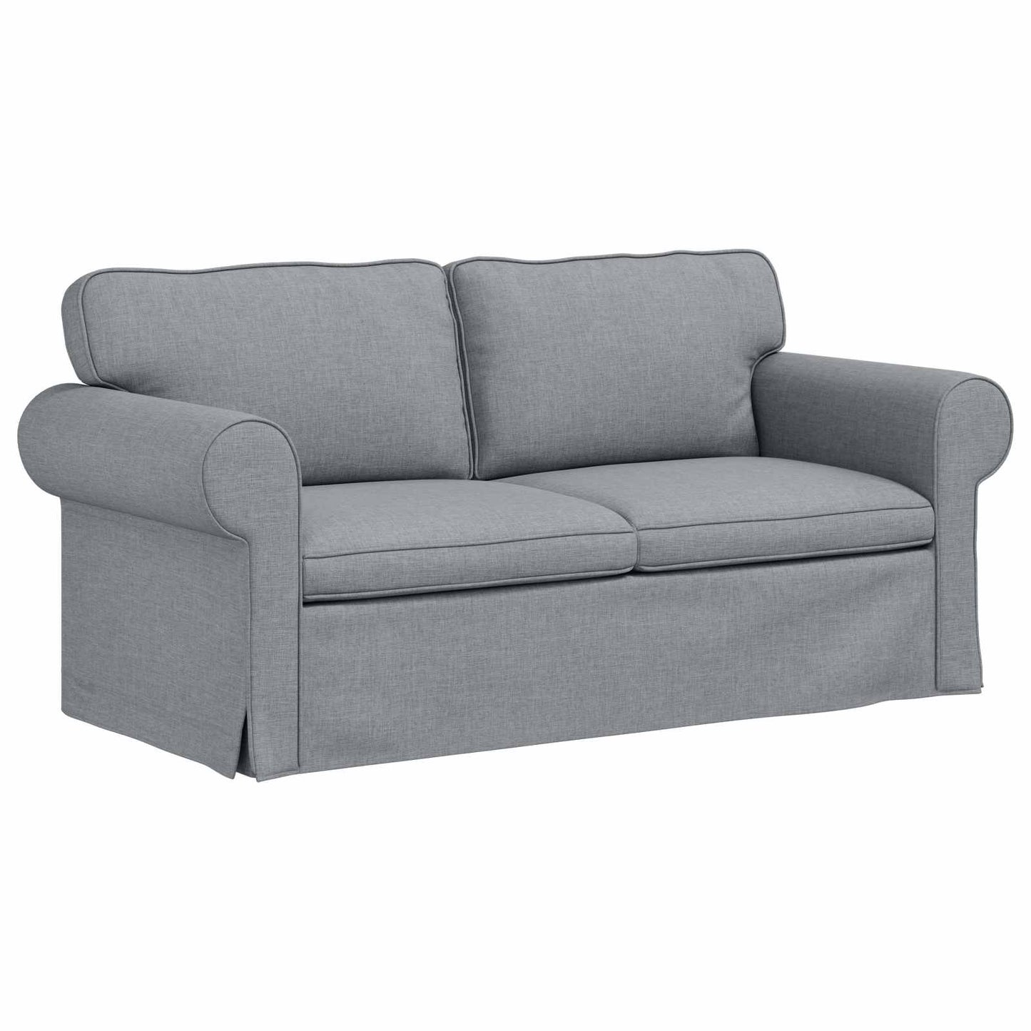 vidaXL Σετ Καναπέ 2 pcs Ανοιχτό γκρι 175 x 82 x 80 εκ ύφασμα