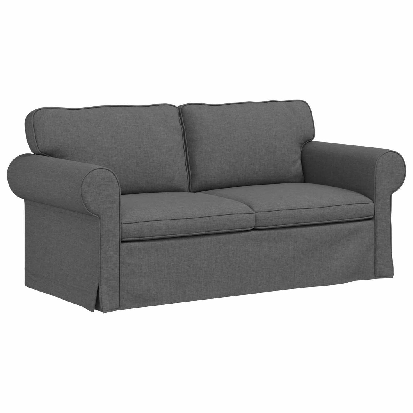 vidaXL Σετ Καναπέ 2 pcs Σκούρο Γκρι 175 x 82 x 80 εκ ύφασμα