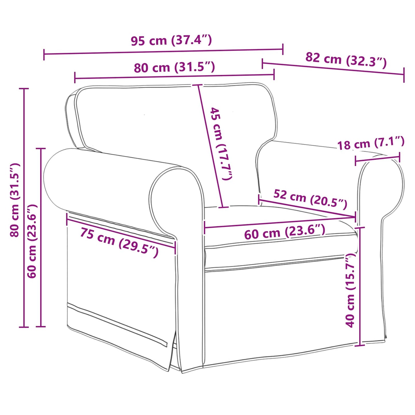 vidaXL Σετ Καναπέ 2 pcs Σκούρο Γκρι 175 x 82 x 80 εκ ύφασμα