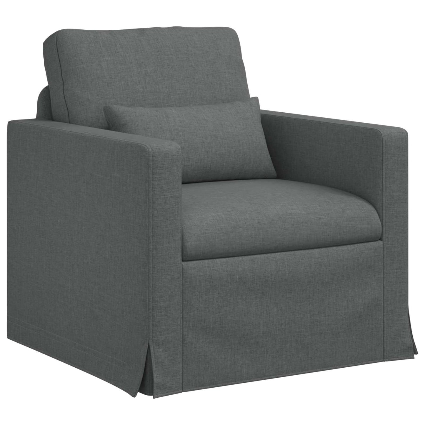 vidaXL Σετ Καναπέ 2 pcs Σκούρο Γκρι 158 x 78 x 80 εκ ύφασμα