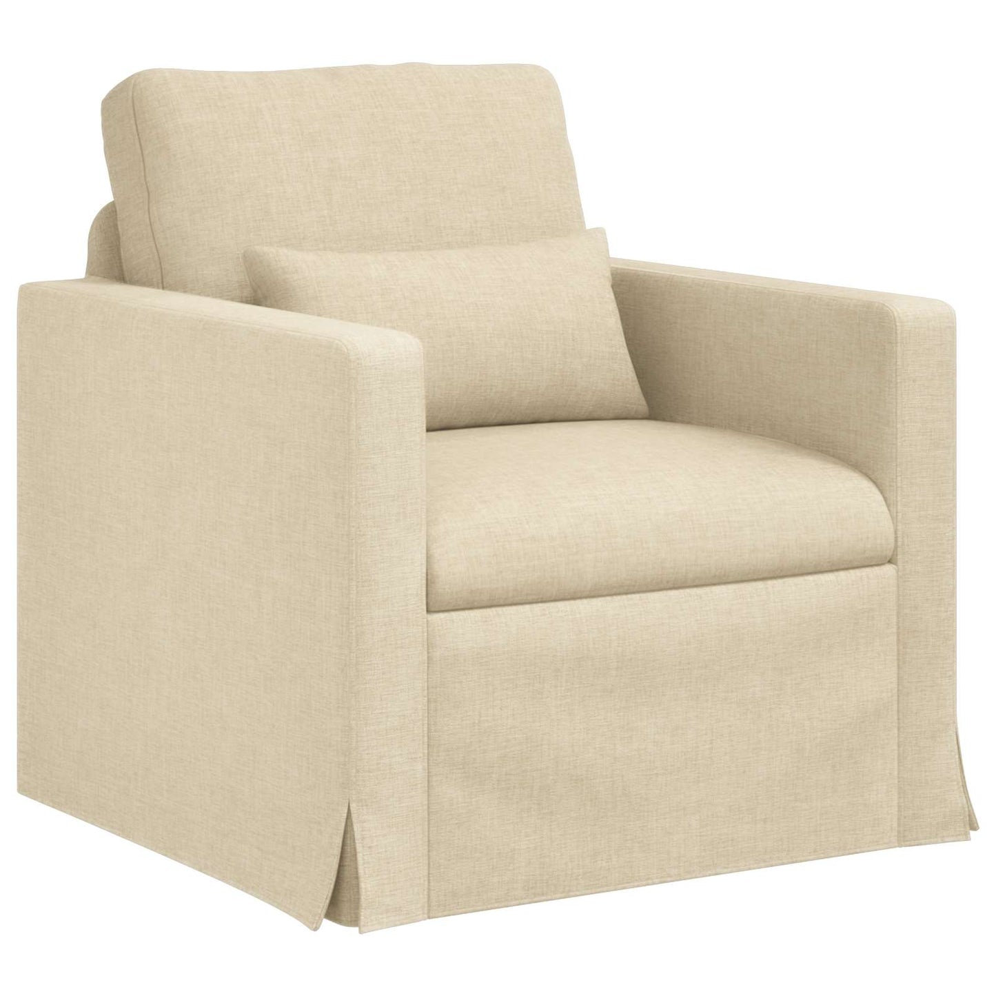 vidaXL Σετ Καναπέ 2 pcs Κρεμ 158 x 78 x 80 εκ ύφασμα