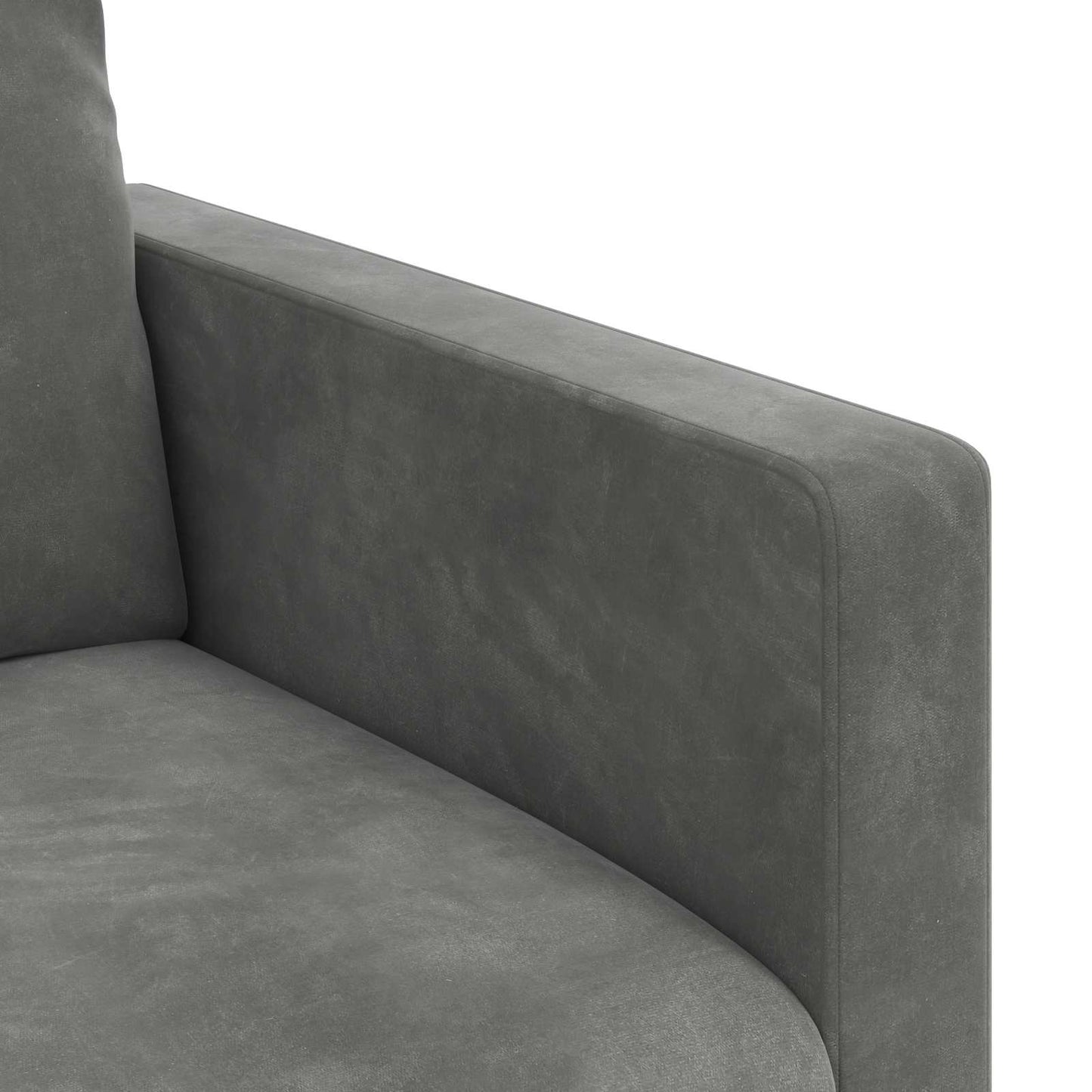 vidaXL Σετ Καναπέ 2 pcs Σκούρο Γκρι 158 x 78 x 80 εκ Βελούδο