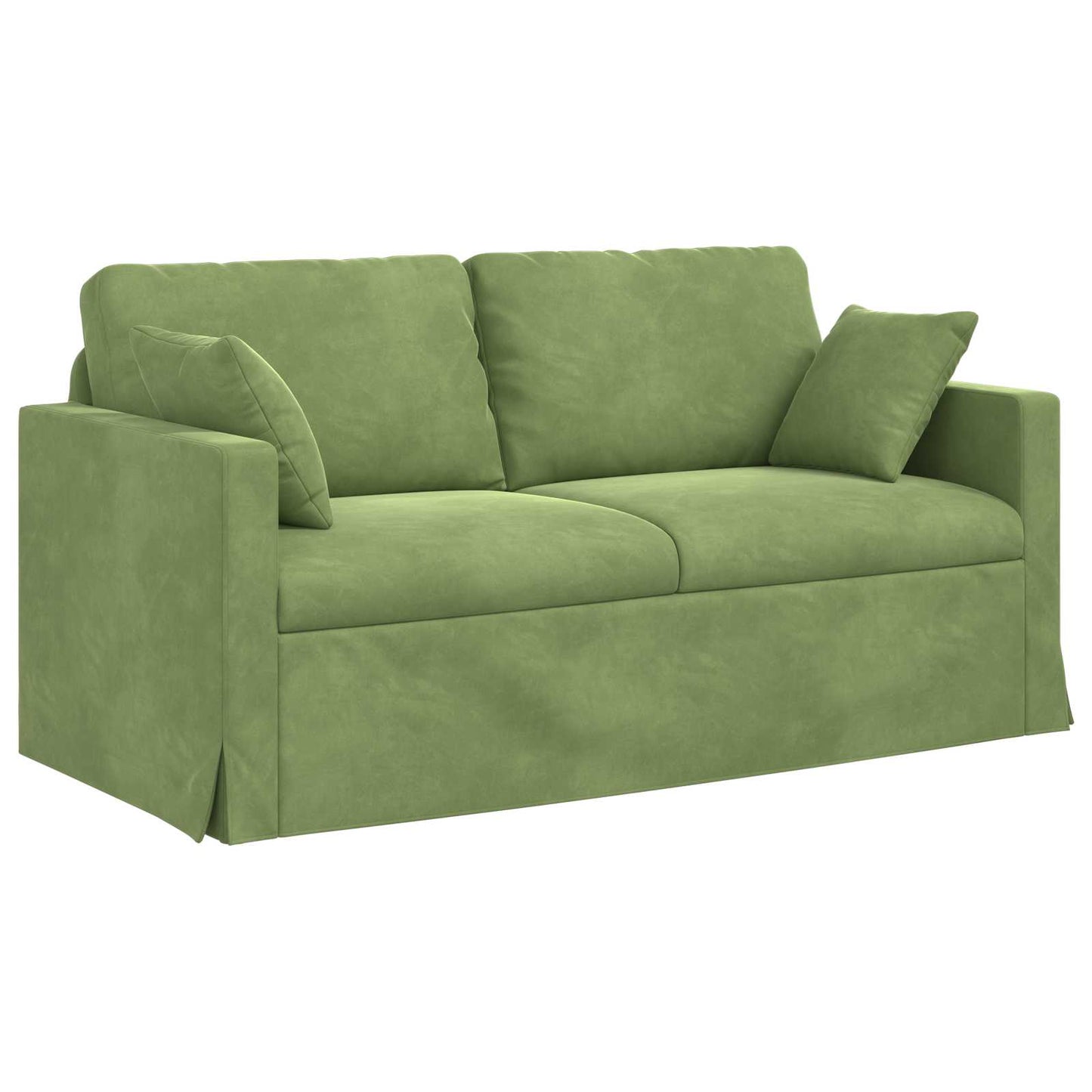 vidaXL Σετ Καναπέ 2 pcs Ανοιχτό Πράσινο 158 x 78 x 80 εκ Βελούδο