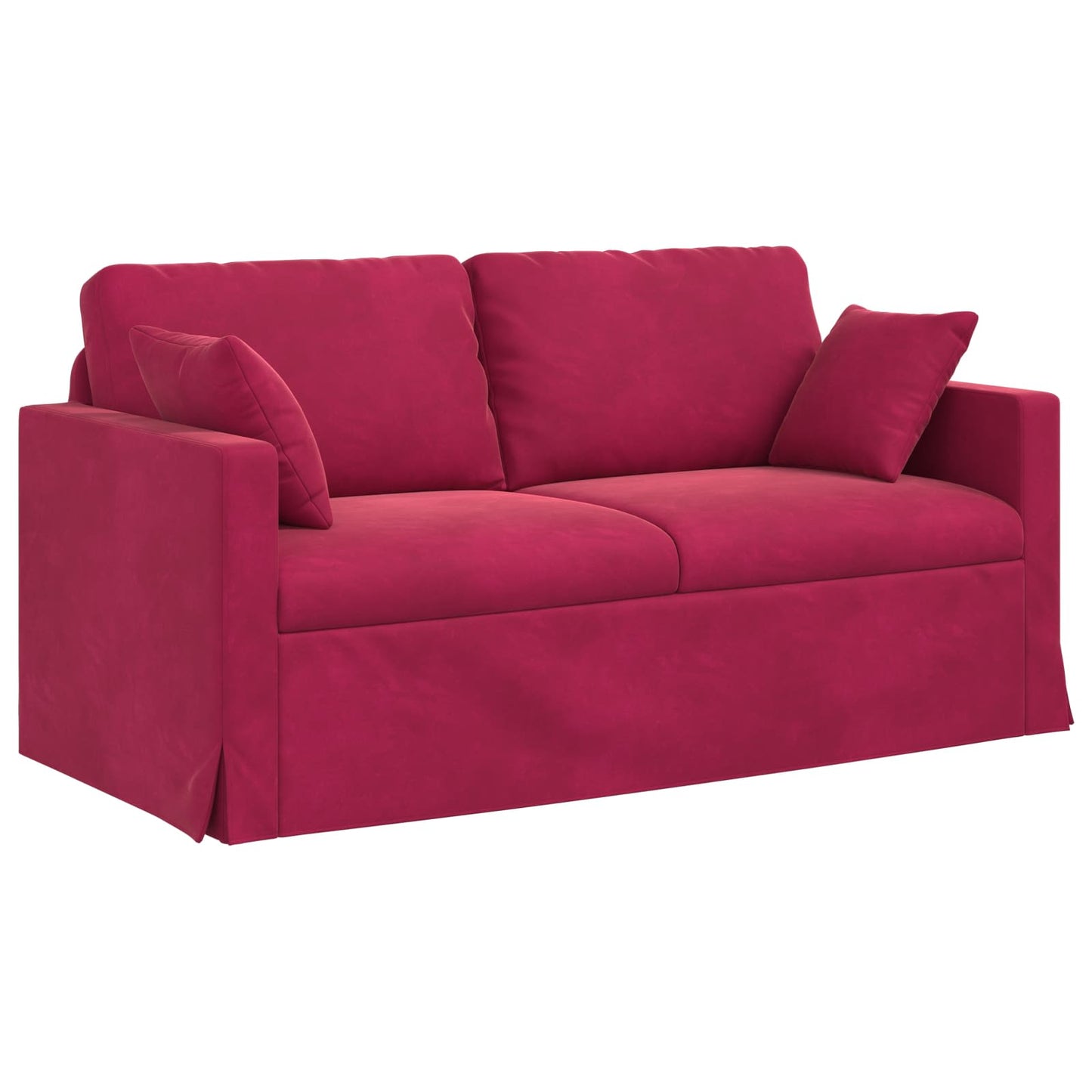 vidaXL Σετ Καναπέ 2 pcs Κόκκινο 158 x 78 x 80 εκ Βελούδο