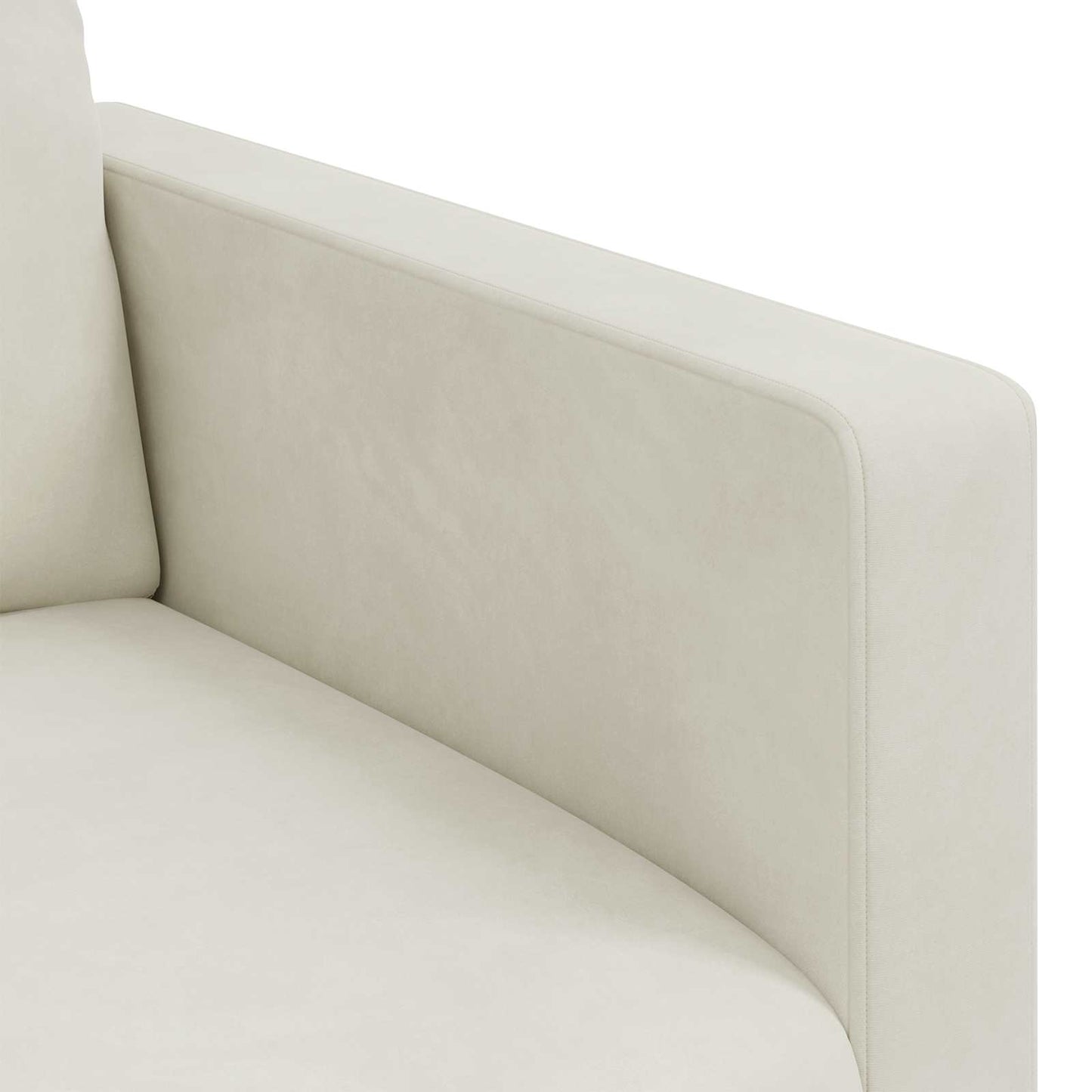 vidaXL Σετ Καναπέ 2 pcs Κρεμ 158 x 78 x 80 εκ Βελούδο