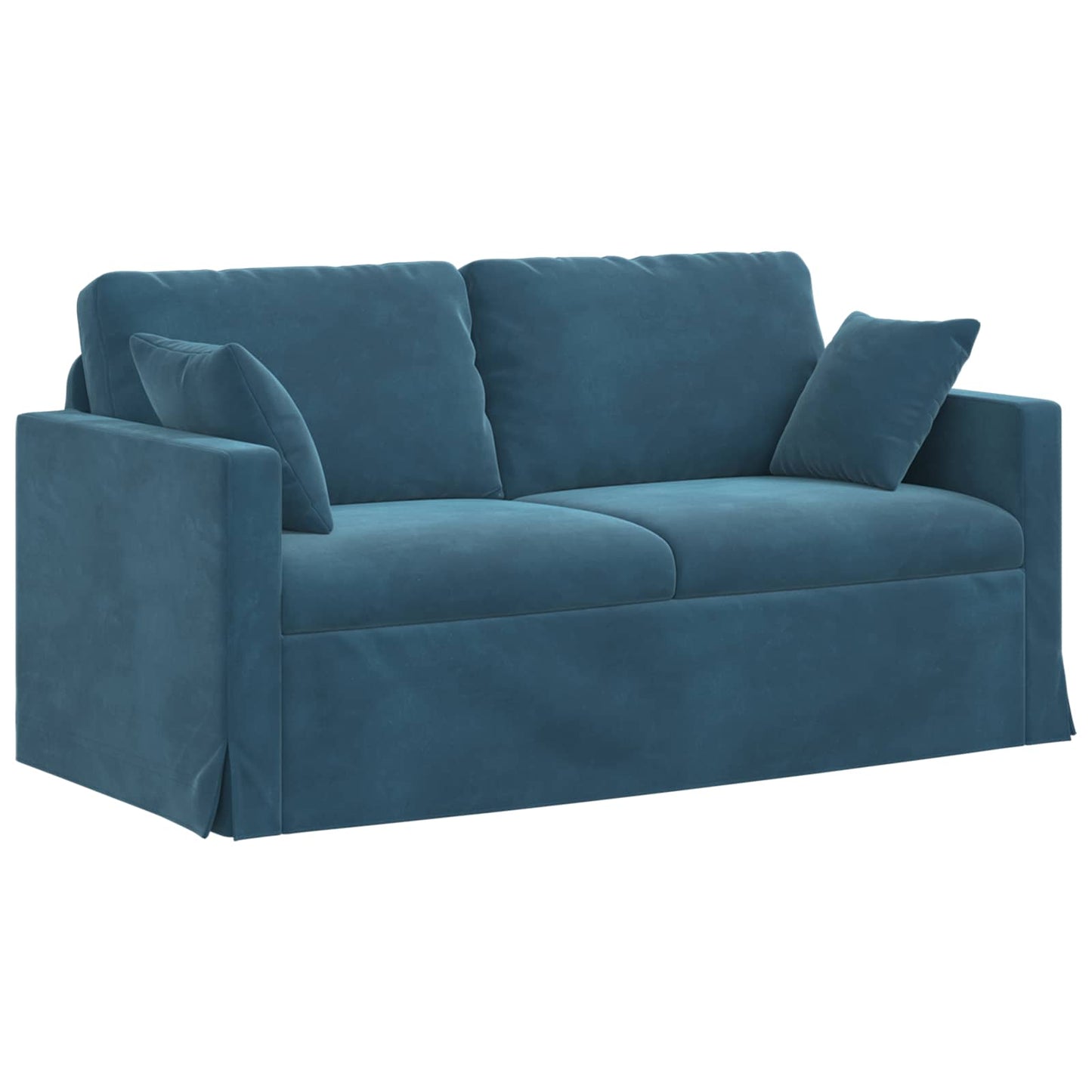 vidaXL Σετ Καναπέ 2 pcs Μπλε 158 x 78 x 80 εκ Βελούδο