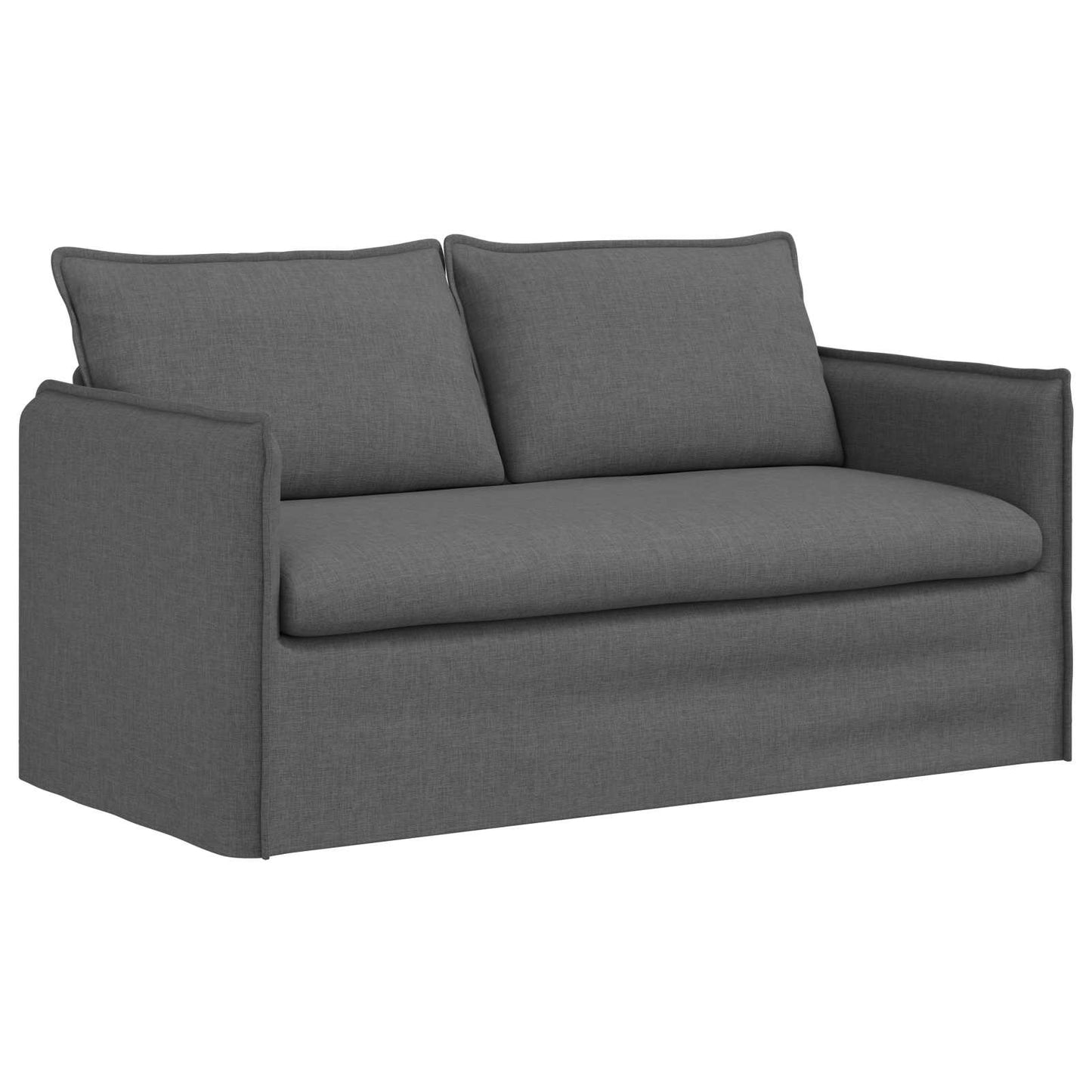 vidaXL Σετ Καναπέ 2 pcs Σκούρο Γκρι 156 x 82 x 85 εκ Ύφασμα