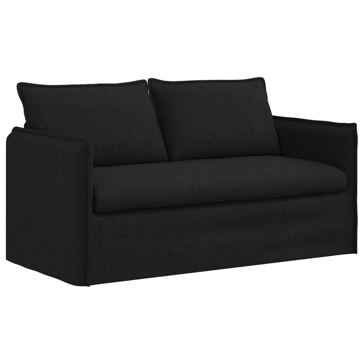 vidaXL Σετ Καναπέ 2 pcs Μαύρο 156 x 82 x 85 εκ Ύφασμα