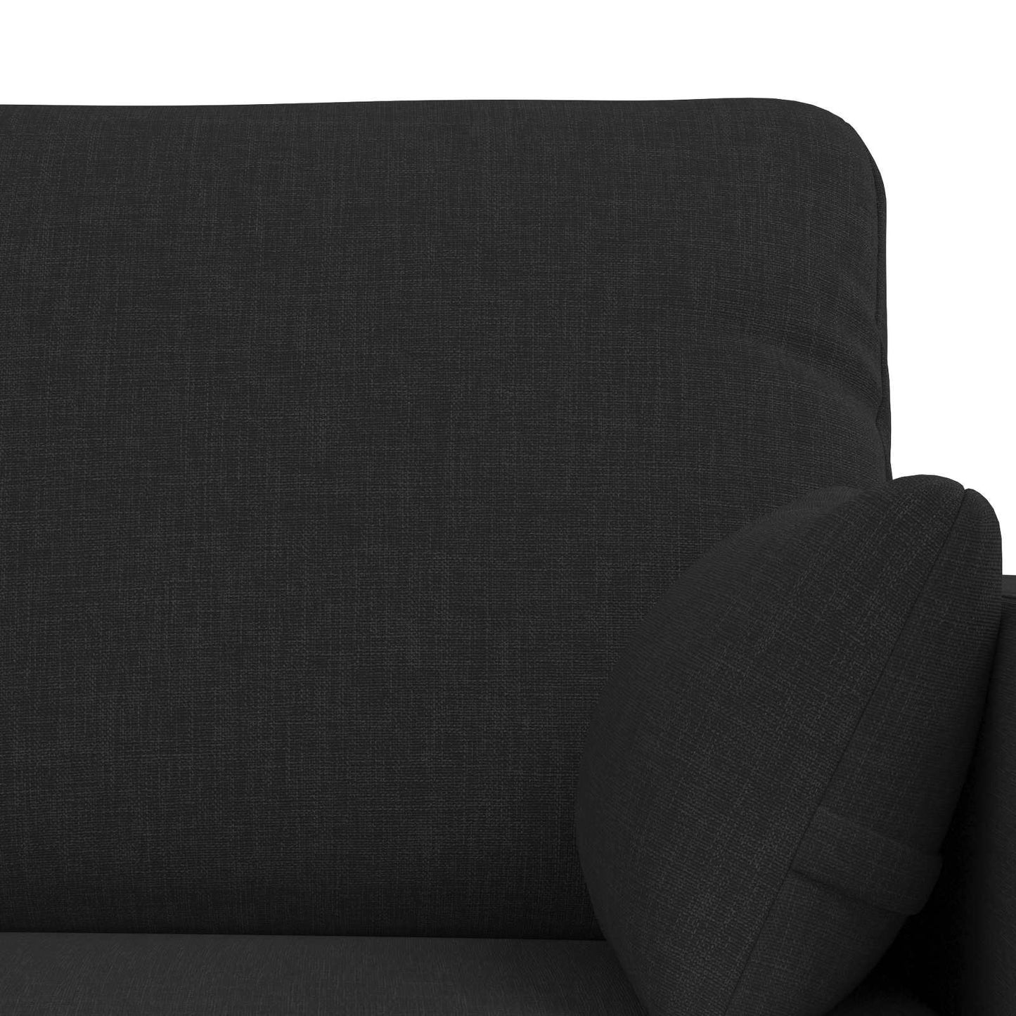 vidaXL Σετ Καναπέ 2 pcs Μαύρο 198 x 78 x 80 εκ ύφασμα