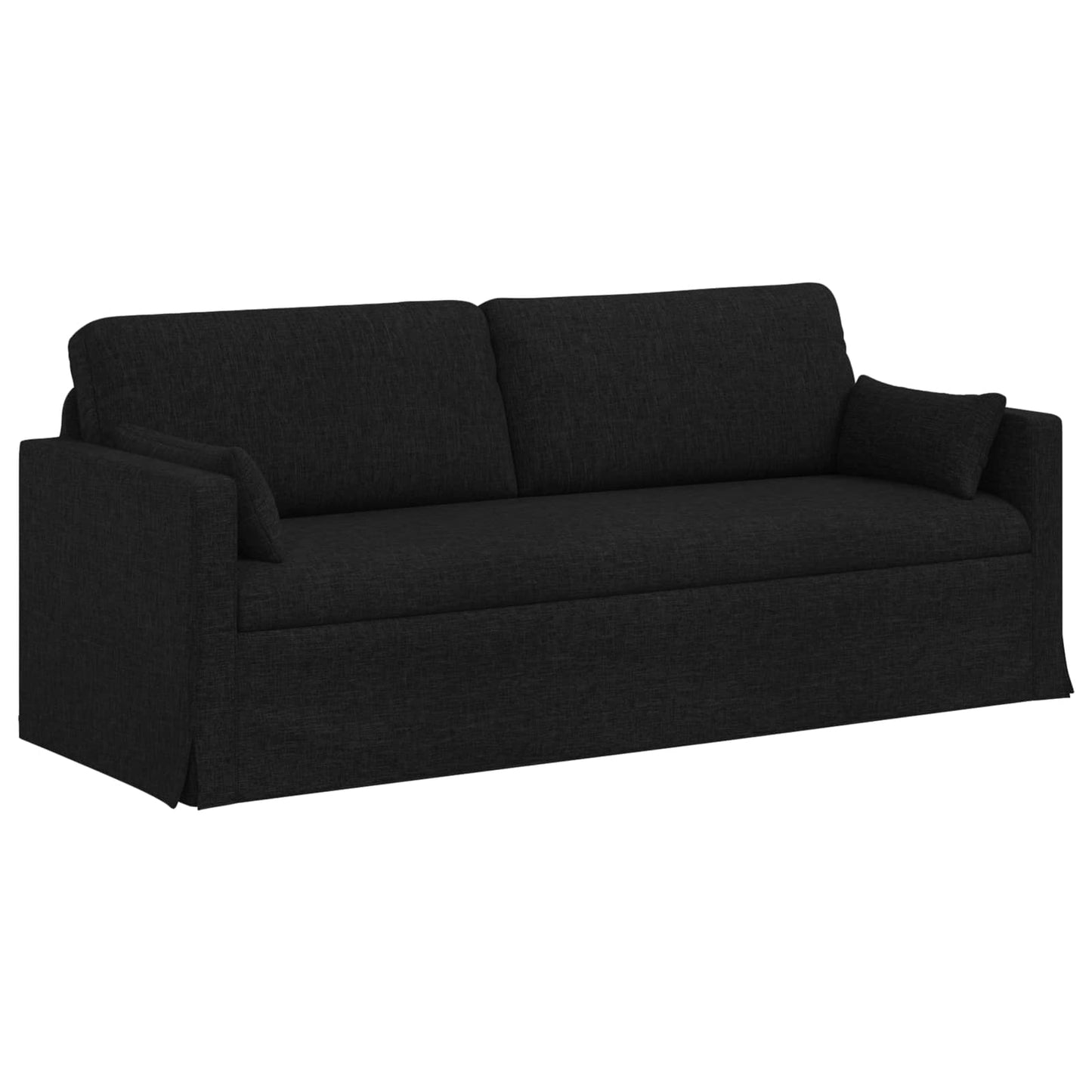 vidaXL Σετ Καναπέ 2 pcs Μαύρο 198 x 78 x 80 εκ ύφασμα