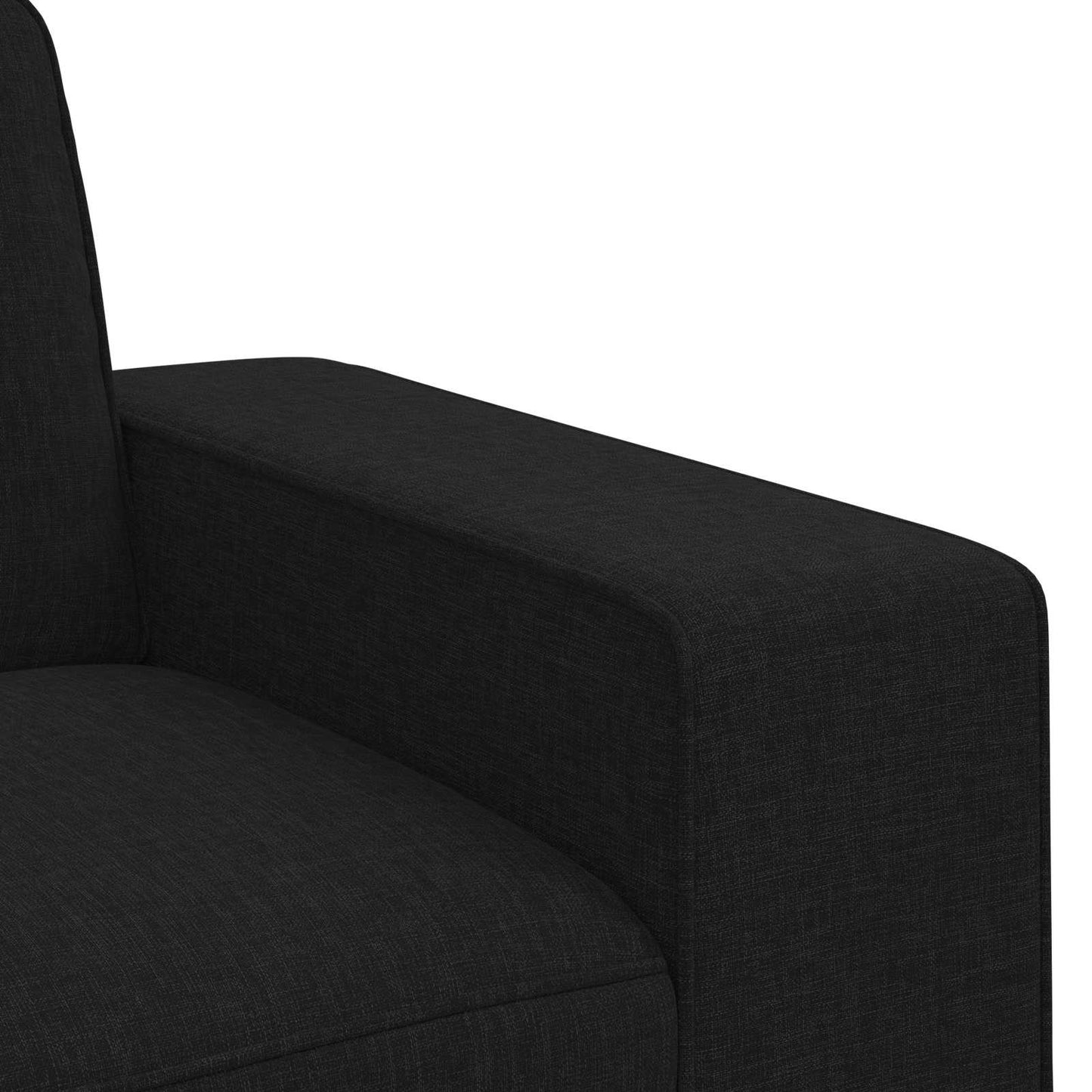 vidaXL Σετ Καναπέ 2 pcs Μαύρο 182 x 80 x 82 εκ ύφασμα