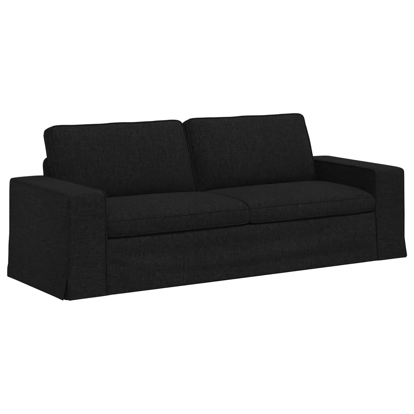 vidaXL Σετ Καναπέ 2 pcs Μαύρο 182 x 80 x 82 εκ ύφασμα