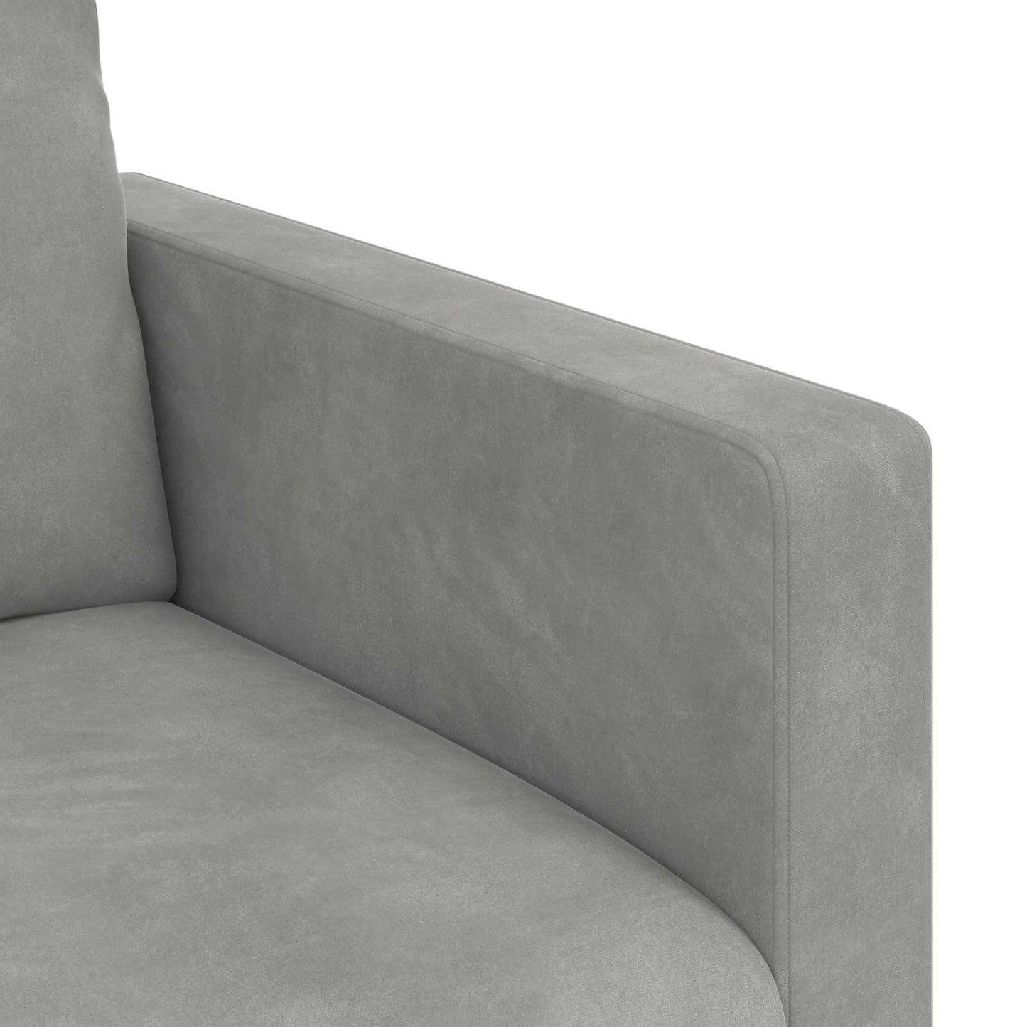 vidaXL Σετ Καναπέ 2 pcs Ανοιχτό γκρι 198 x 78 x 80 εκ Βελούδο