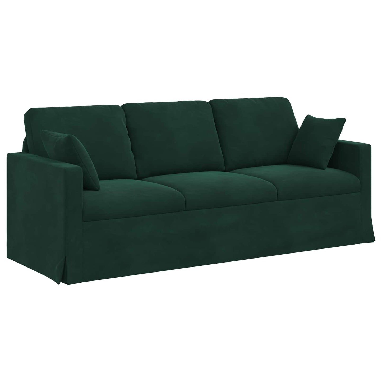 vidaXL Σετ Καναπέ 2 pcs Σκούρο Πράσινο 198 x 78 x 80 εκ Βελούδο
