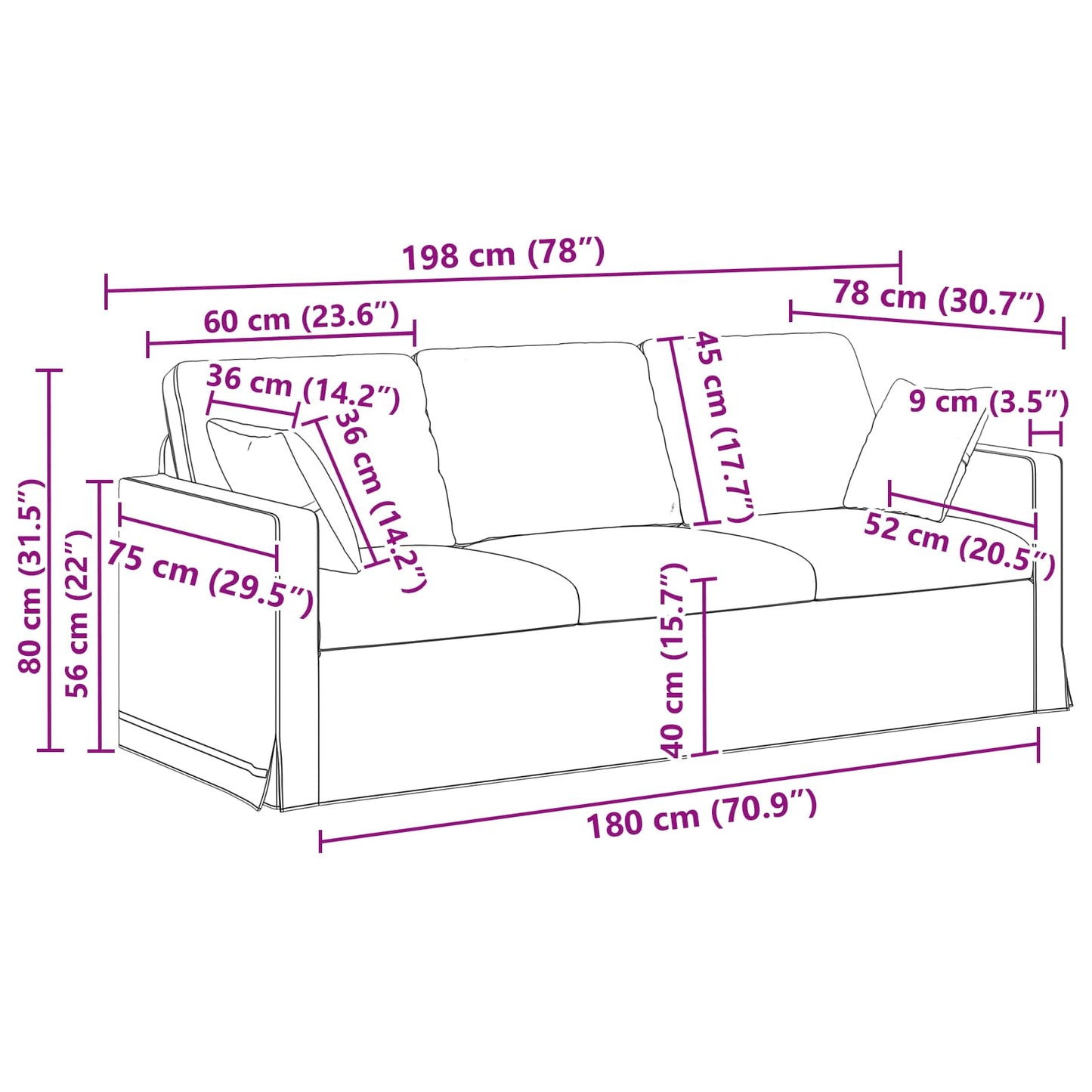 vidaXL Σετ Καναπέ 2 pcs Σκούρο Πράσινο 198 x 78 x 80 εκ Βελούδο
