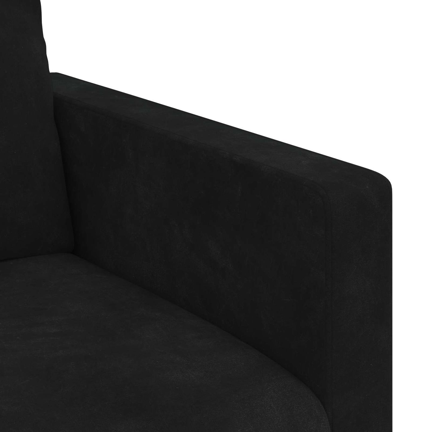 vidaXL Σετ Καναπέ 2 pcs Μαύρο 198 x 78 x 80 εκ Βελούδο