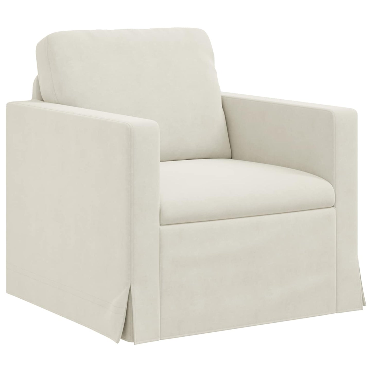vidaXL Σετ Καναπέ 2 pcs Κρεμ 198 x 78 x 80 εκ Βελούδο