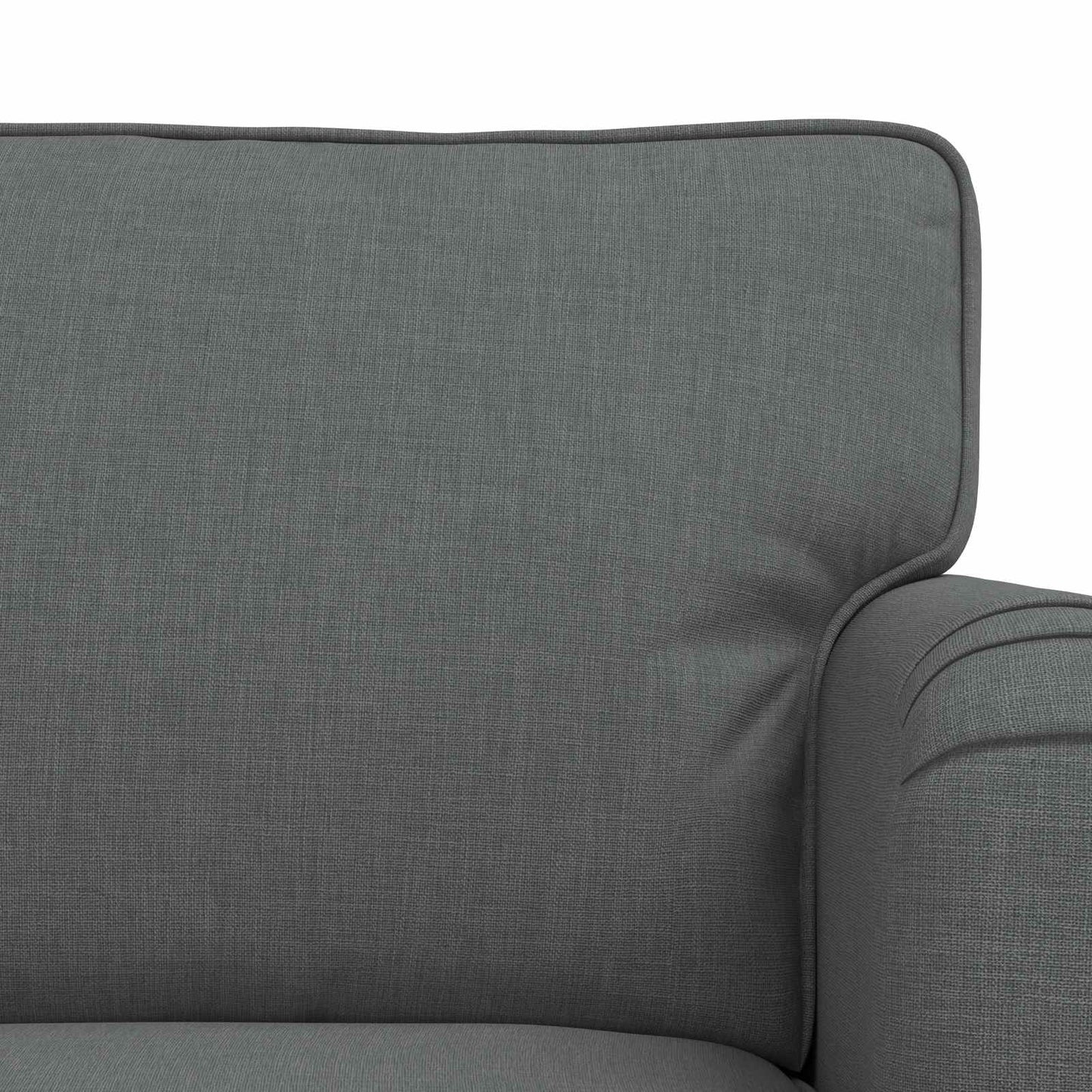 vidaXL Σετ Καναπέ 2 pcs Σκούρο Γκρι 144 x 80 x 85 εκ ύφασμα