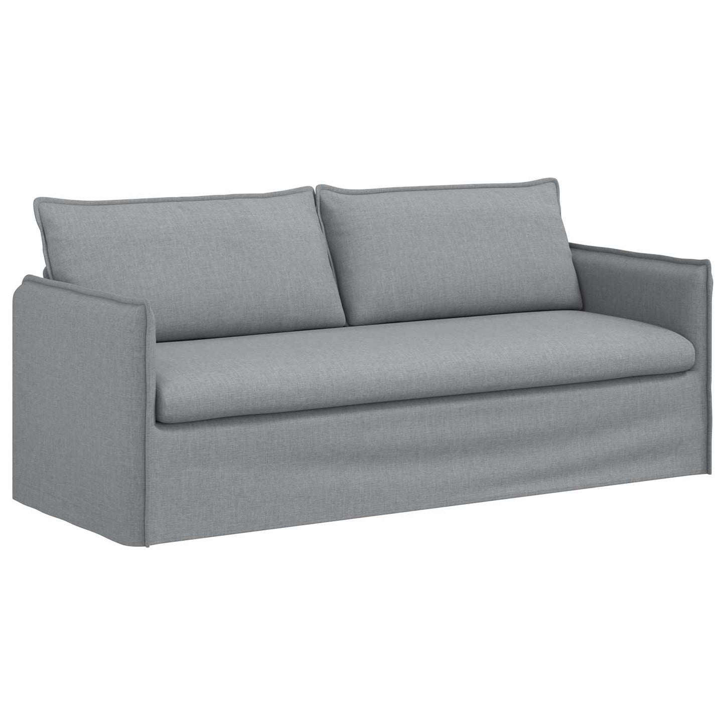 vidaXL Σετ Καναπέ 2 pcs Ανοιχτό γκρι 196 x 82 x 85 εκ Ύφασμα