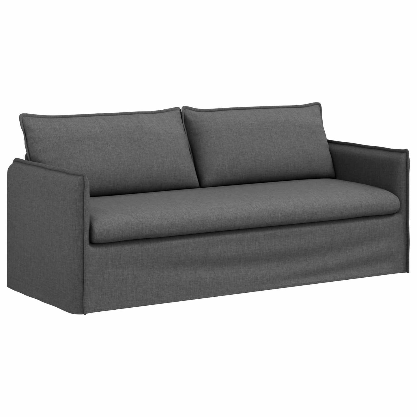 vidaXL Σετ Καναπέ 2 pcs Σκούρο Γκρι 196 x 82 x 85 εκ Ύφασμα