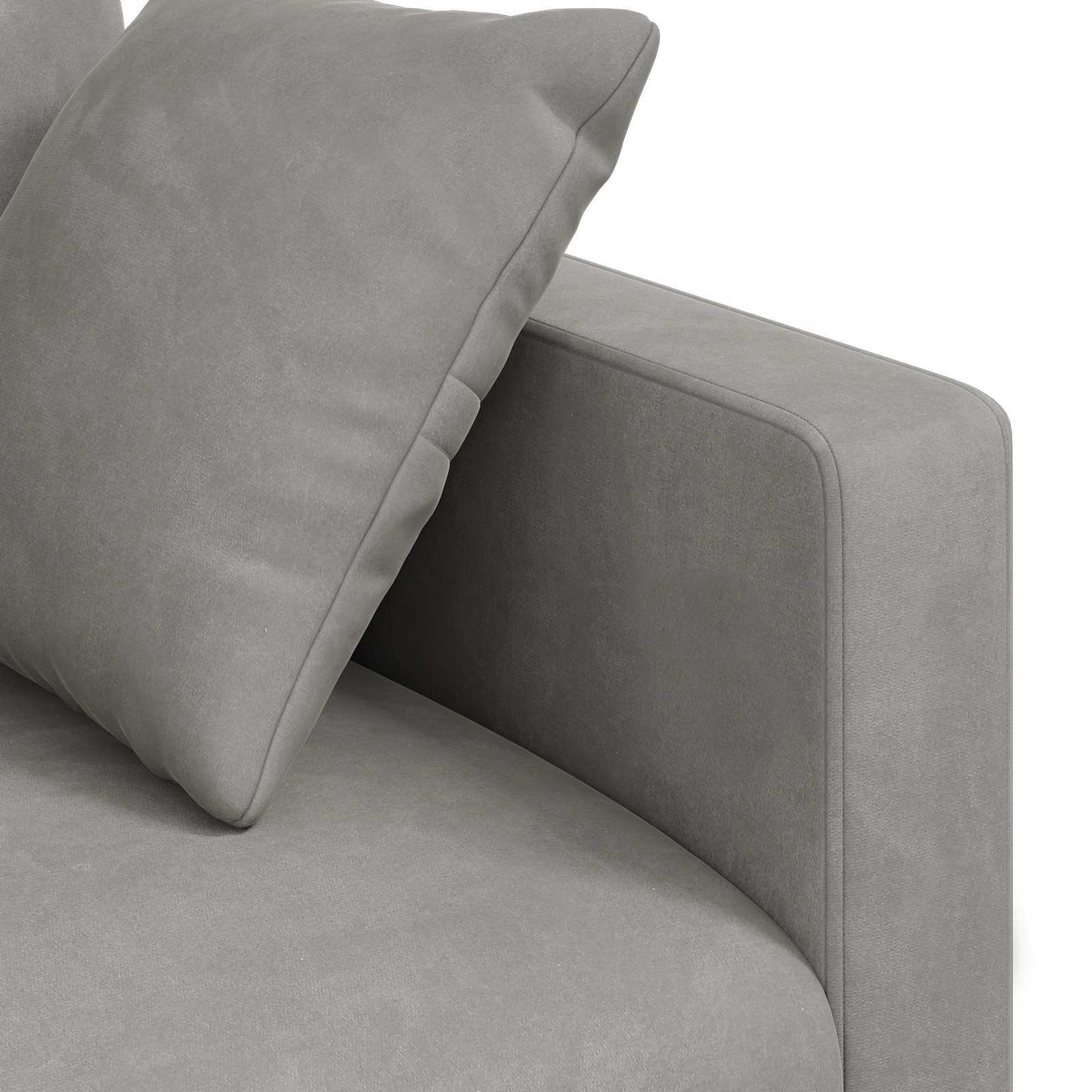 vidaXL Σετ Καναπέ 2 pcs Ανοιχτό γκρι 228 x 78 x 80 εκ Βελούδο