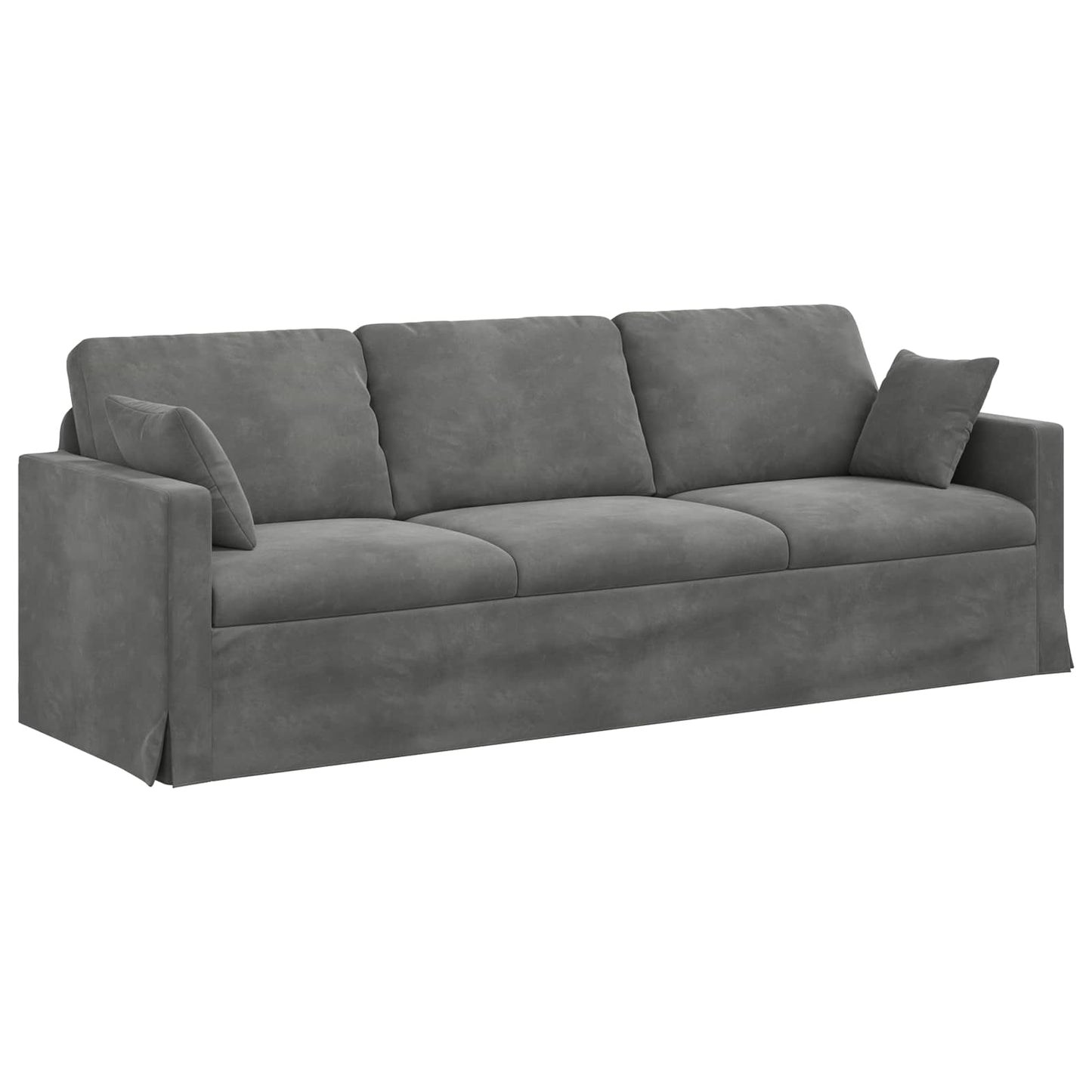 vidaXL Σετ Καναπέ 2 pcs Σκούρο Γκρι 228 x 78 x 80 εκ Βελούδο