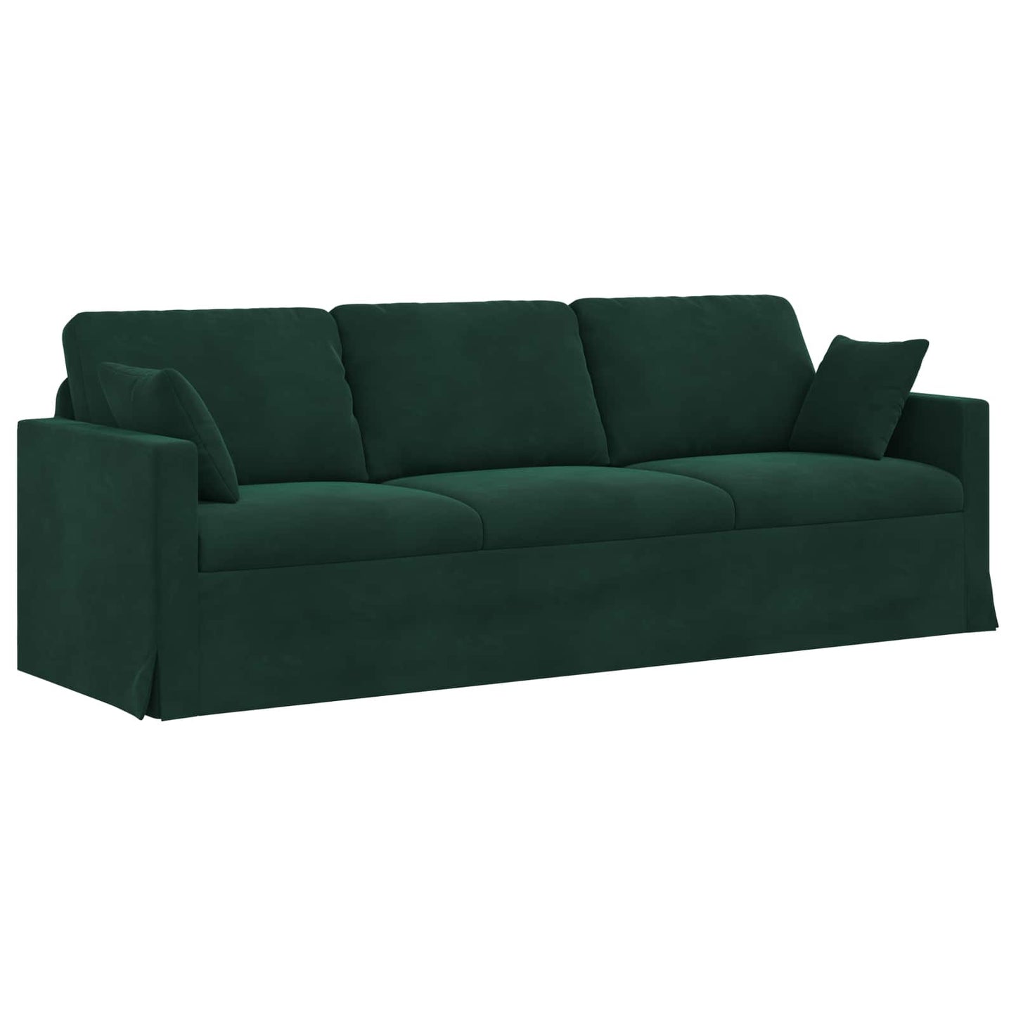 vidaXL Σετ Καναπέ 2 pcs Σκούρο Πράσινο 228 x 78 x 80 εκ Βελούδο