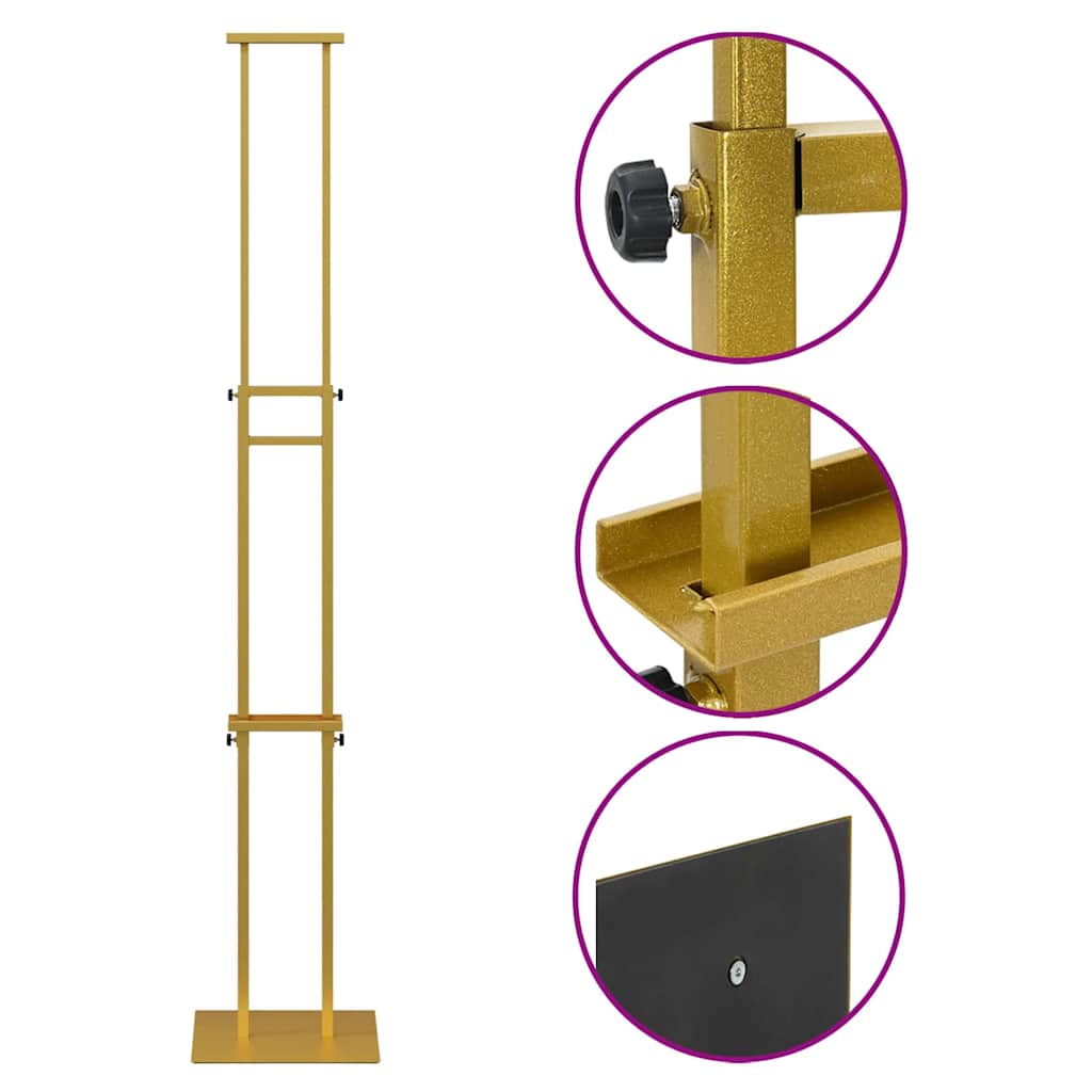 vidaXL Εκθεσιακές Οθόνες 2 pcs Χρυσό 30 x 23,5 x 210 εκ Ατσάλι