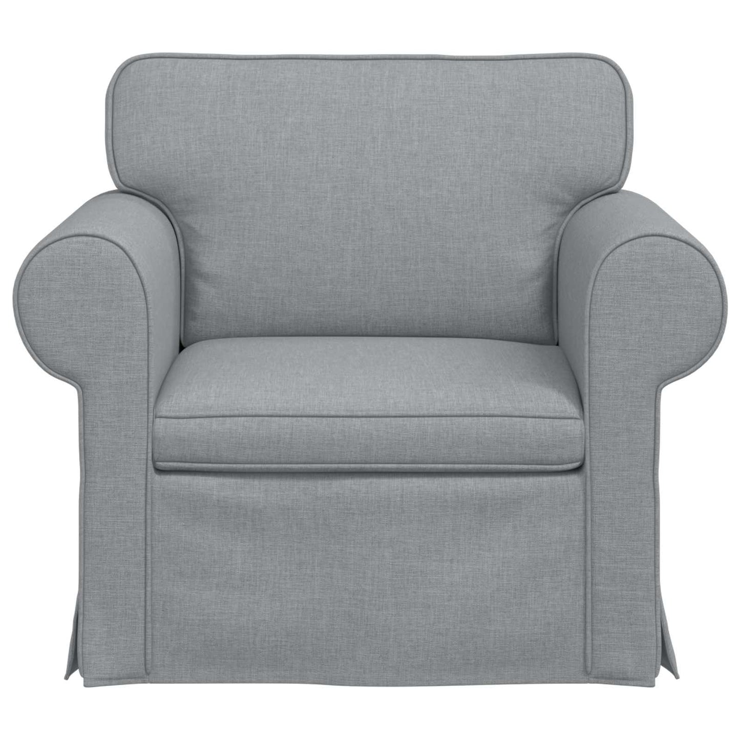 vidaXL Καναπές Ανοιχτό γκρι 95 x 82 x 80 εκ ύφασμα
