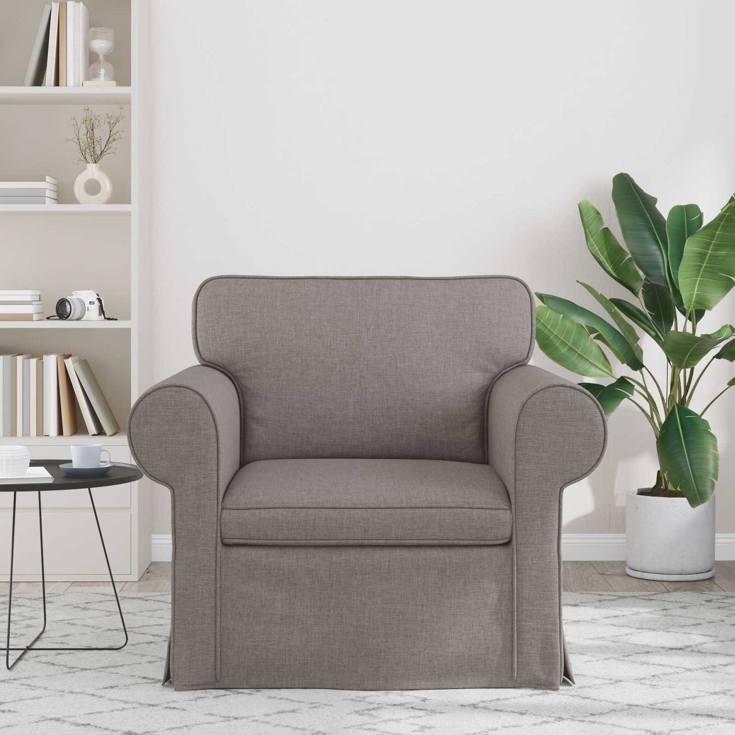 vidaXL Καναπές Taupe 95 x 82 x 80 εκ ύφασμα