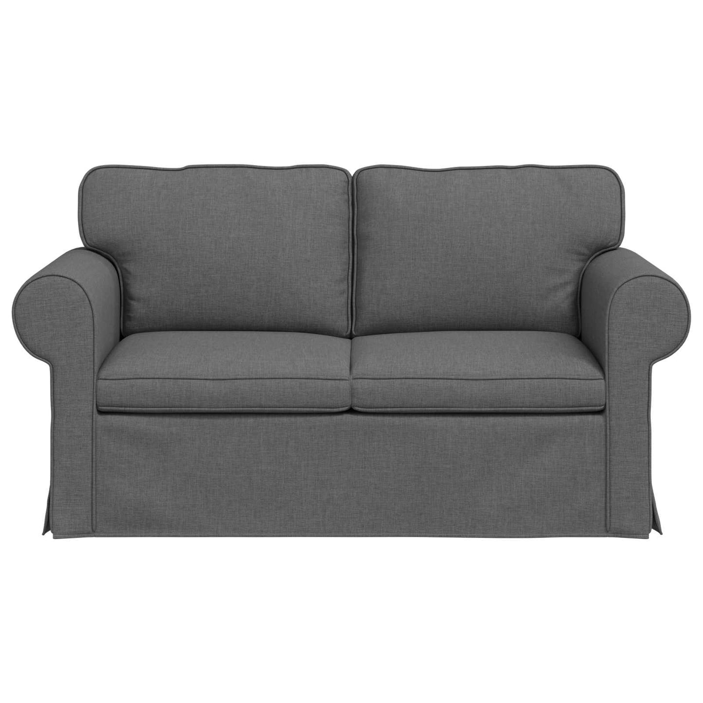 vidaXL Καναπές Σκούρο Γκρι 155 x 82 x 80 εκ ύφασμα