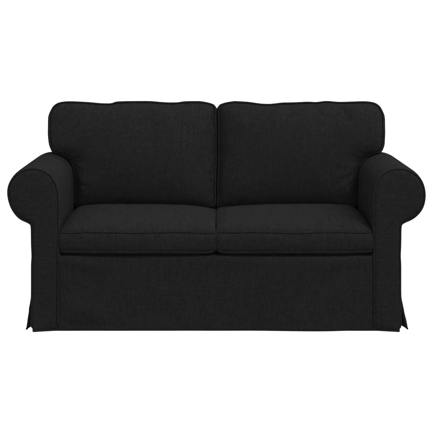 vidaXL Καναπές Μαύρο 155 x 82 x 80 εκ ύφασμα