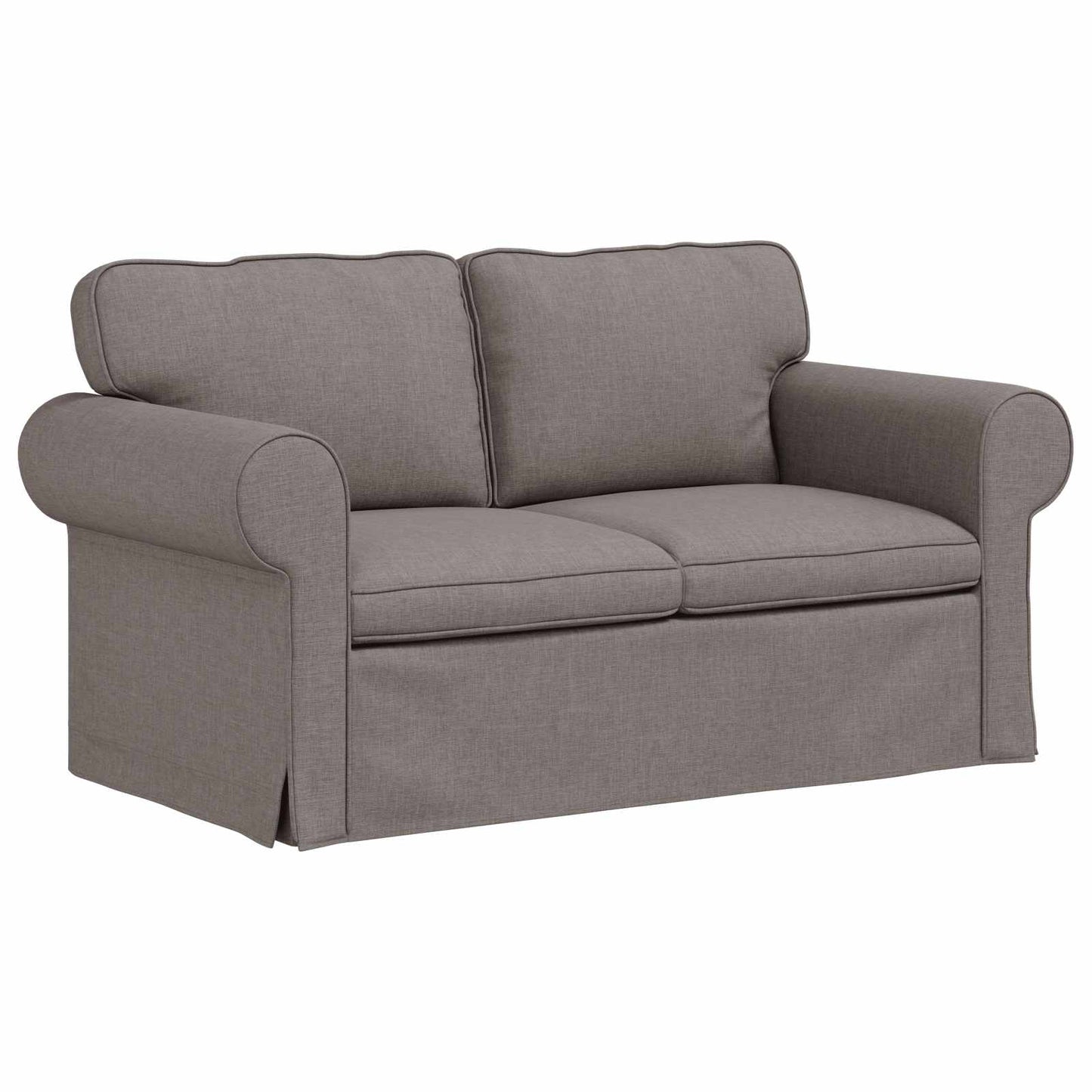 vidaXL Καναπές Taupe 155 x 82 x 80 εκ ύφασμα