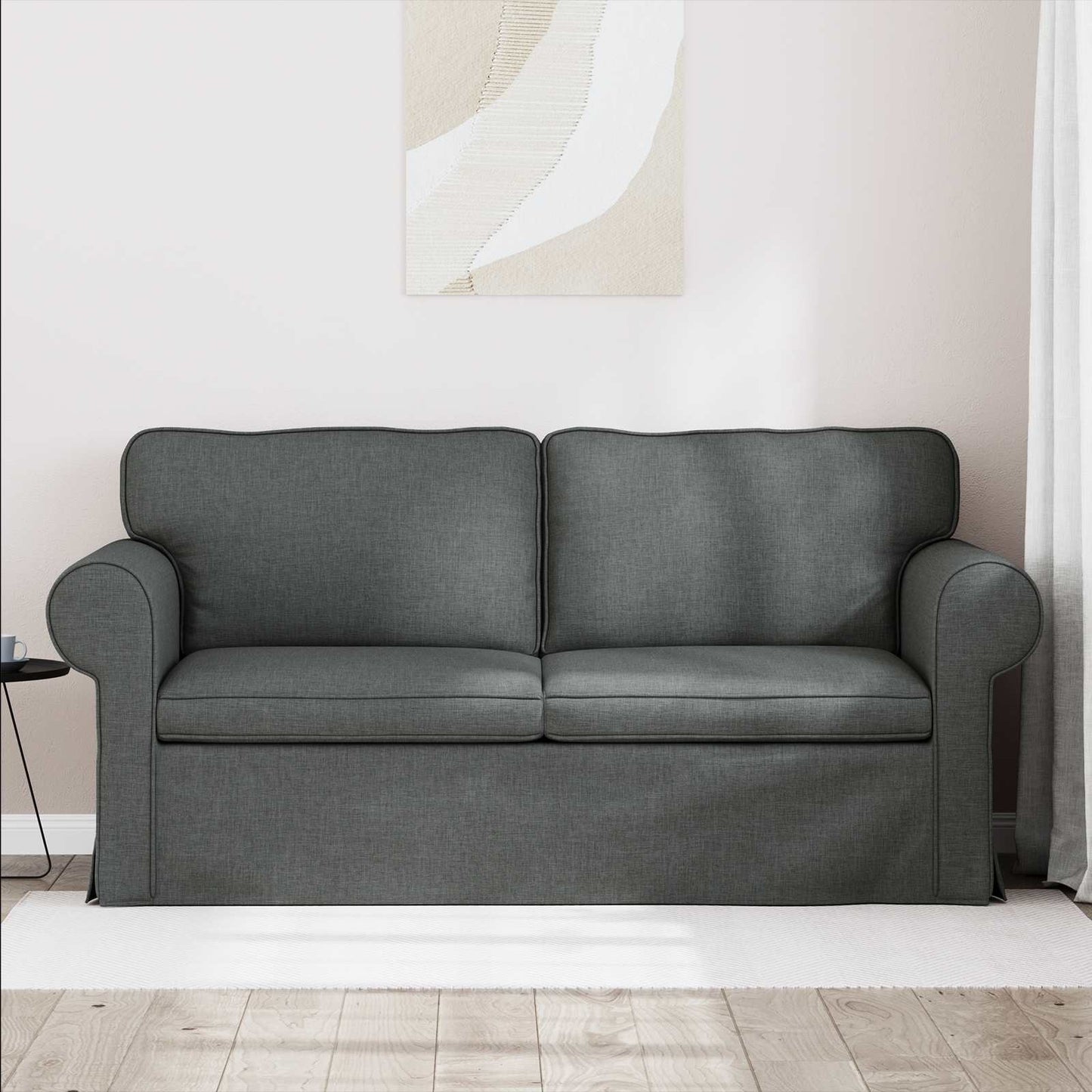 vidaXL Καναπές Σκούρο Γκρι 175 x 82 x 80 εκ ύφασμα