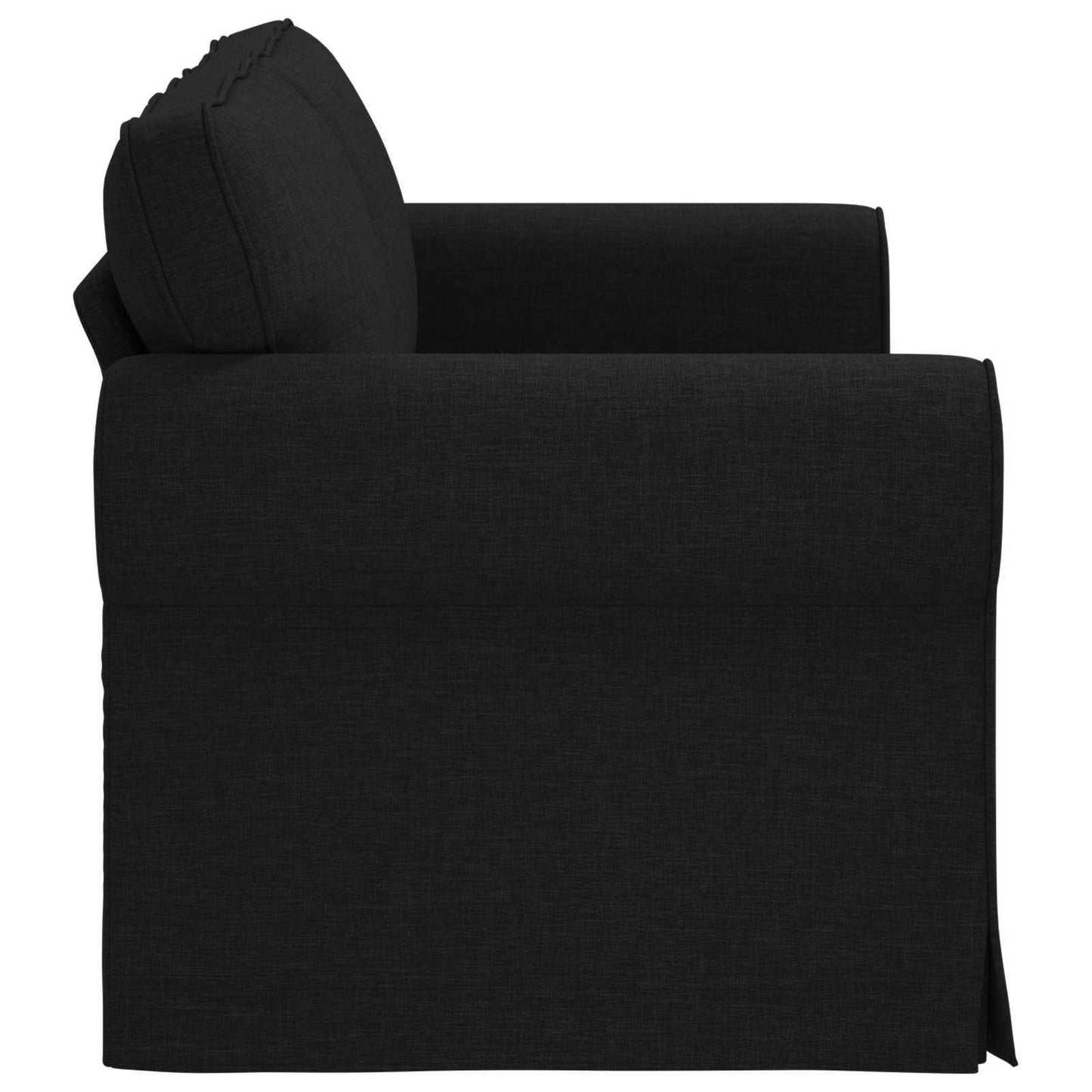 vidaXL Καναπές Μαύρο 175 x 82 x 80 εκ ύφασμα