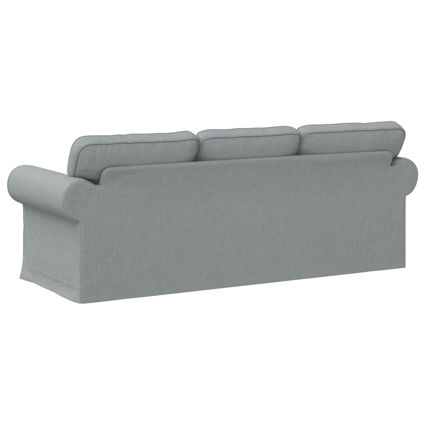 vidaXL Καναπές Ανοιχτό γκρι 215 x 82 x 80 εκ ύφασμα