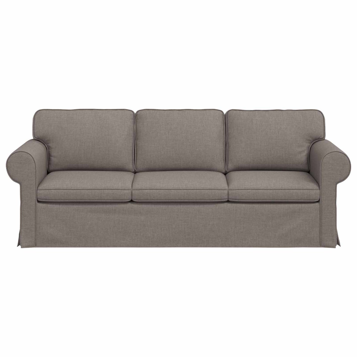 vidaXL Καναπές Taupe 215 x 82 x 80 εκ ύφασμα