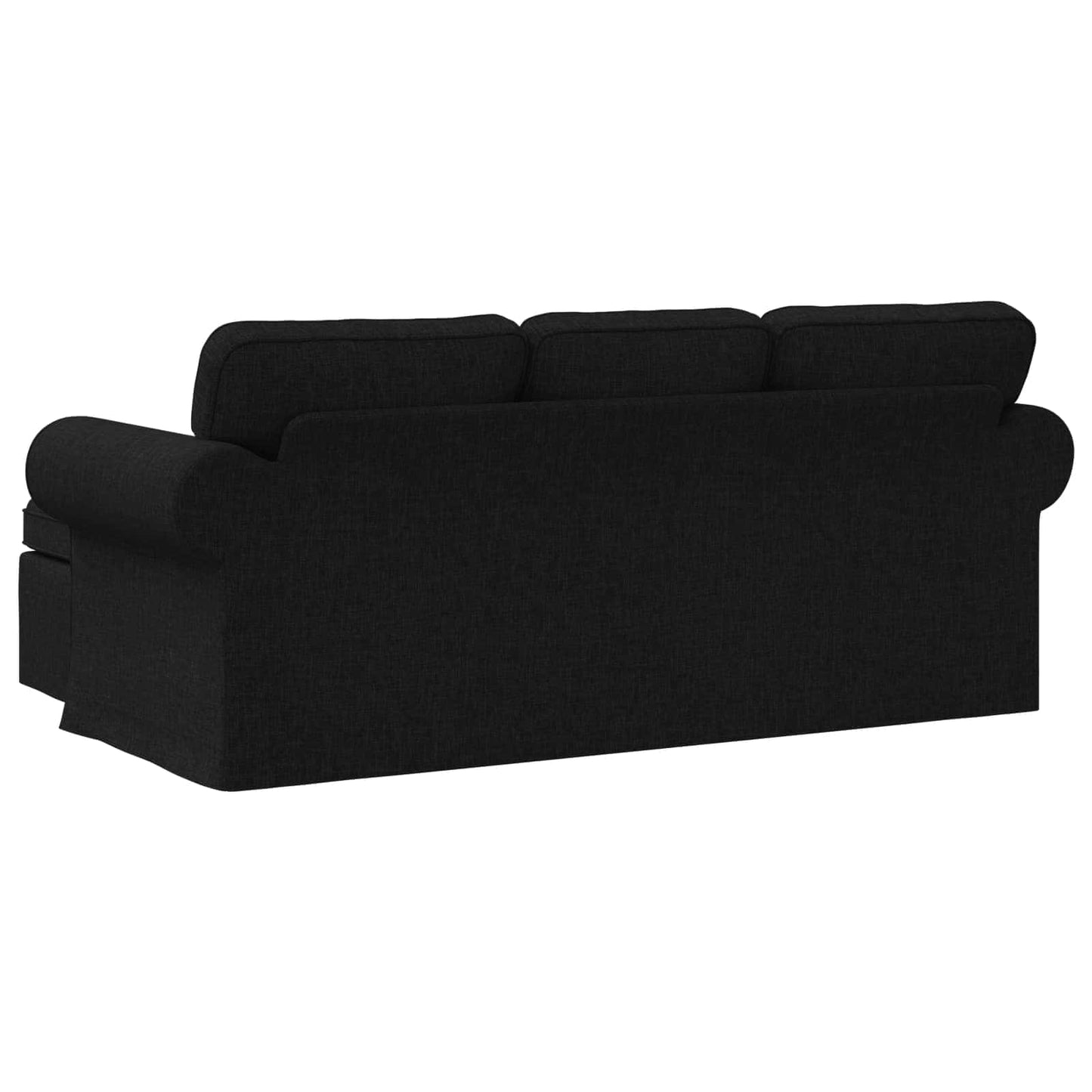 vidaXL Καναπές Μαύρο 195 x 138 x 80 εκ ύφασμα