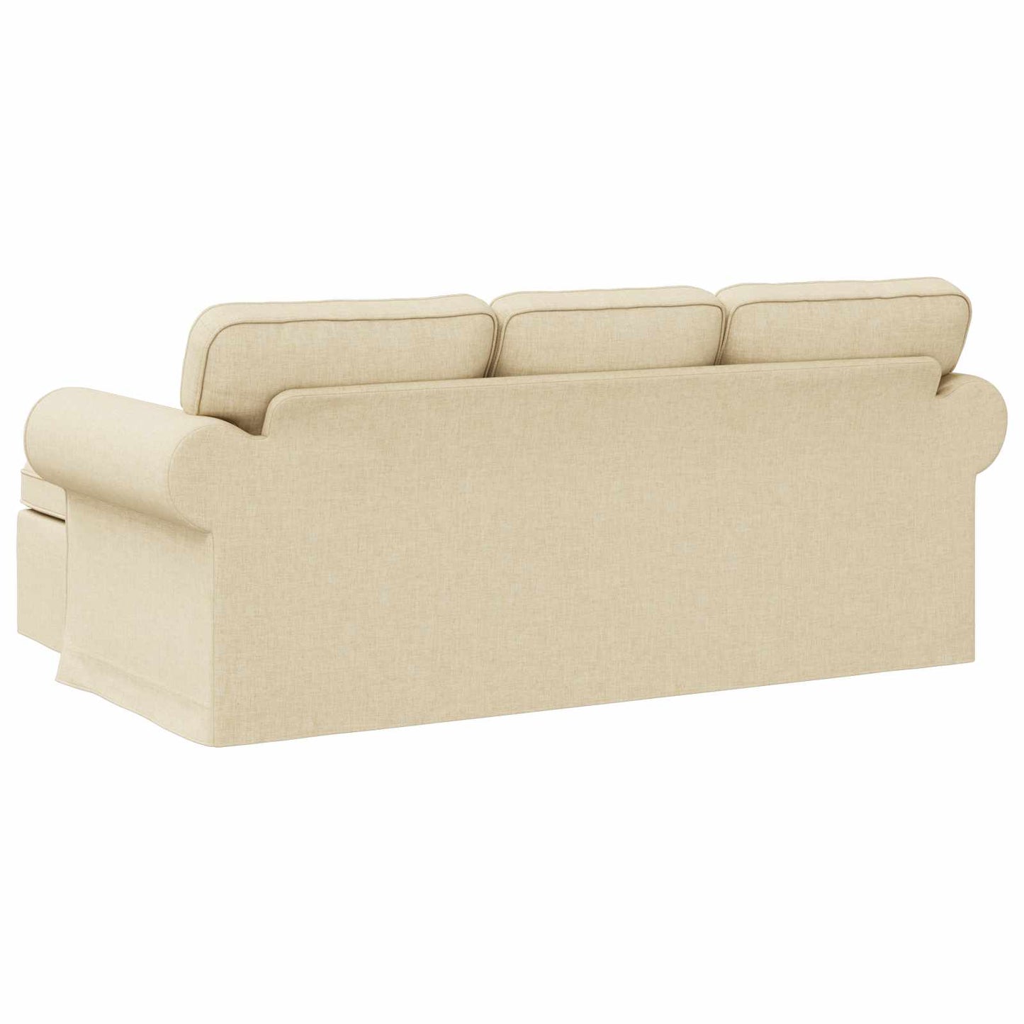 vidaXL Καναπές Κρεμ 195 x 138 x 80 εκ ύφασμα