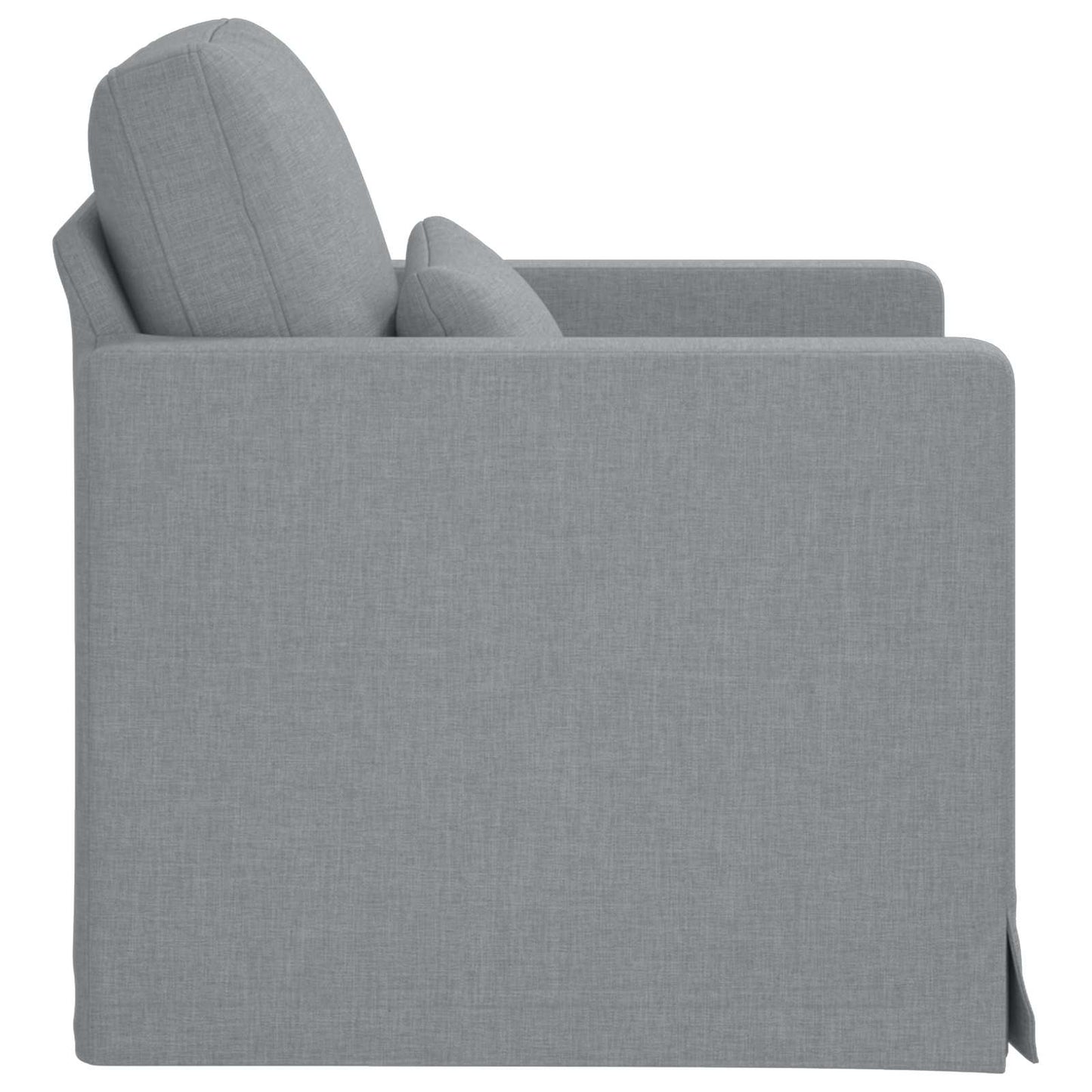 vidaXL Καναπές Ανοιχτό γκρι 78 x 78 x 80 εκ. ύφασμα
