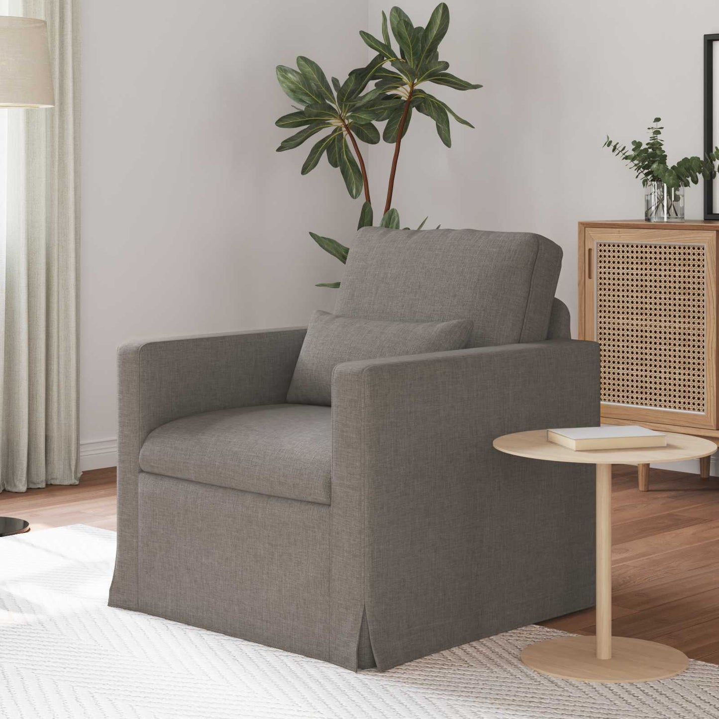 vidaXL Καναπές Taupe 78 x 78 x 80 εκ. ύφασμα