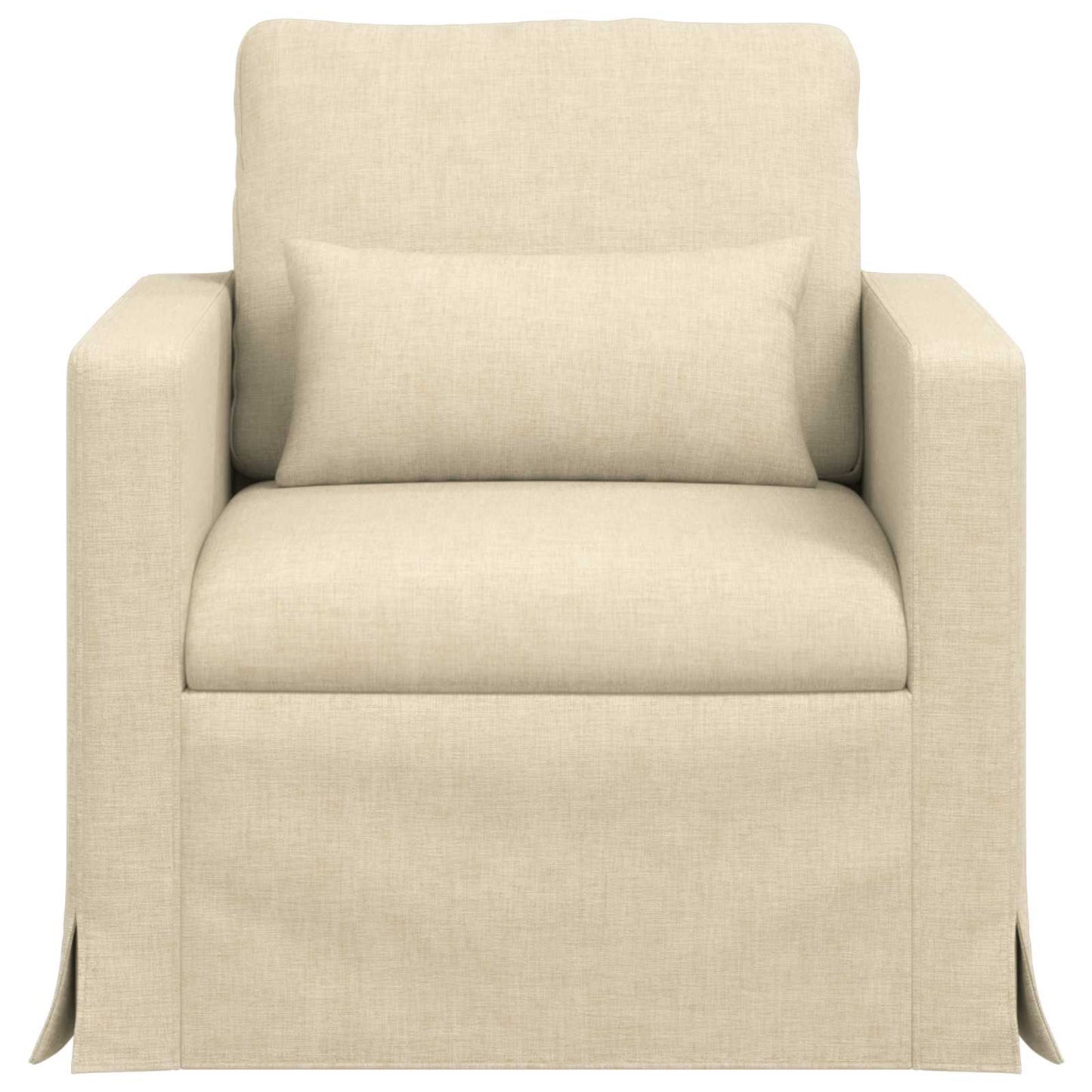 vidaXL Καναπές Κρεμ 78 x 78 x 80 εκ. ύφασμα