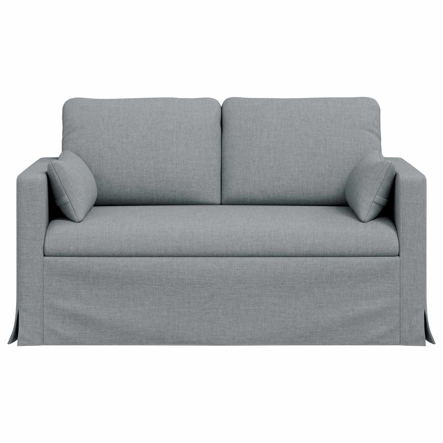 vidaXL Καναπές Ανοιχτό γκρι 139 x 78 x 80 εκ ύφασμα