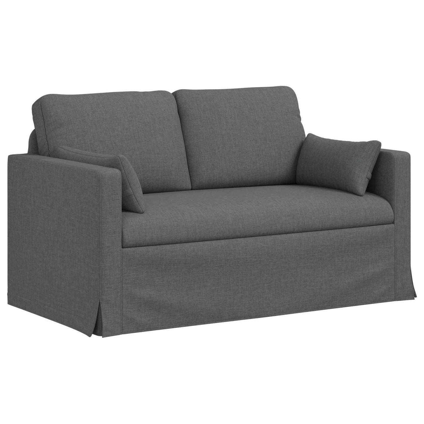 vidaXL Καναπές Σκούρο Γκρι 139 x 78 x 80 εκ ύφασμα