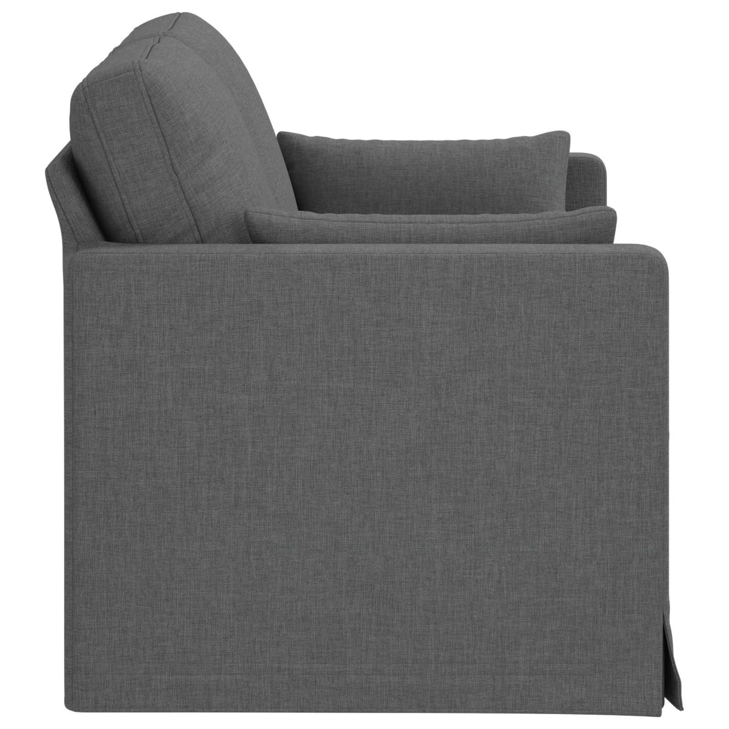 vidaXL Καναπές Σκούρο Γκρι 139 x 78 x 80 εκ ύφασμα